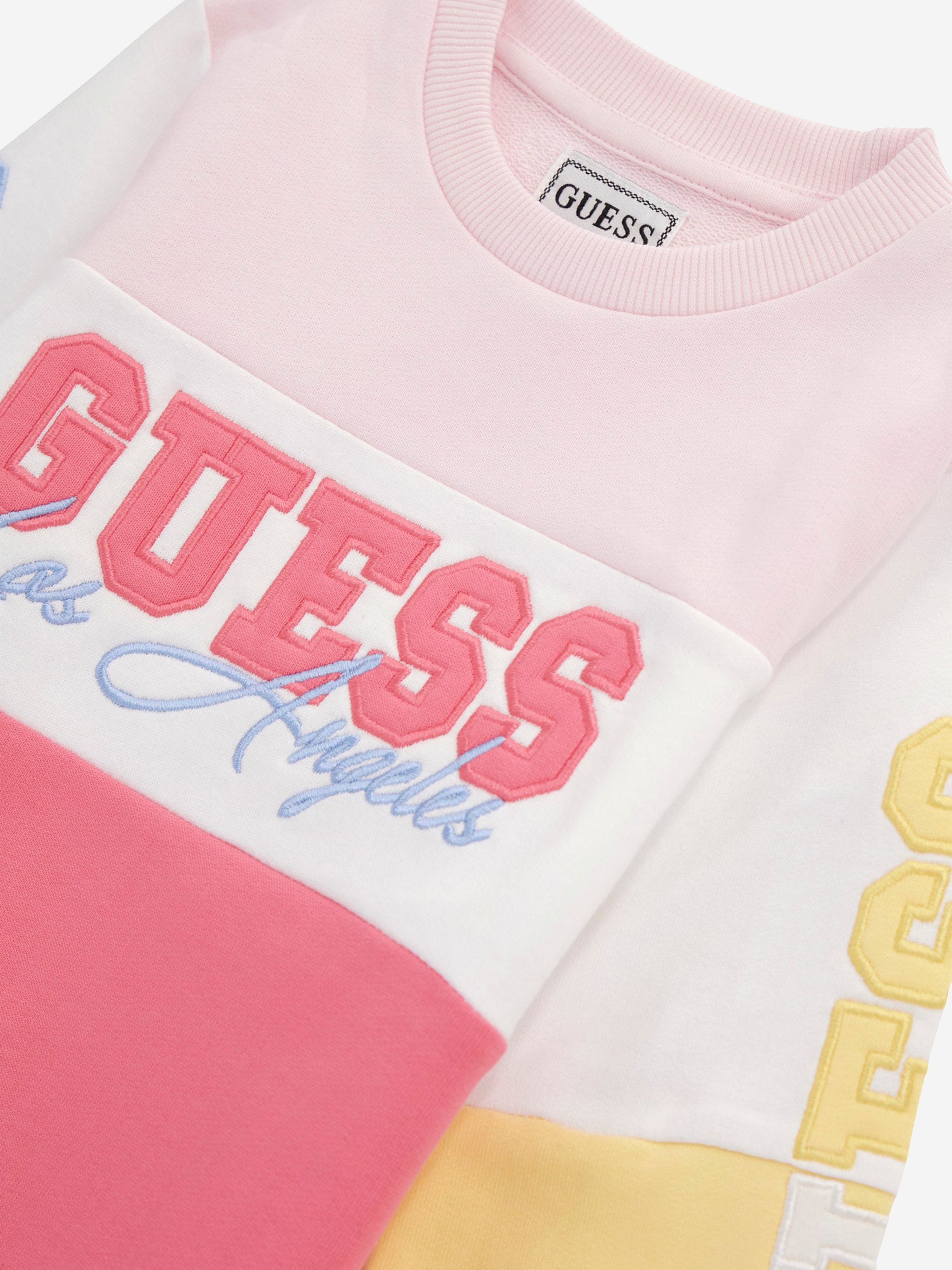 Guess Girls Colourblock Sweatshirt in Multicolour Manchester