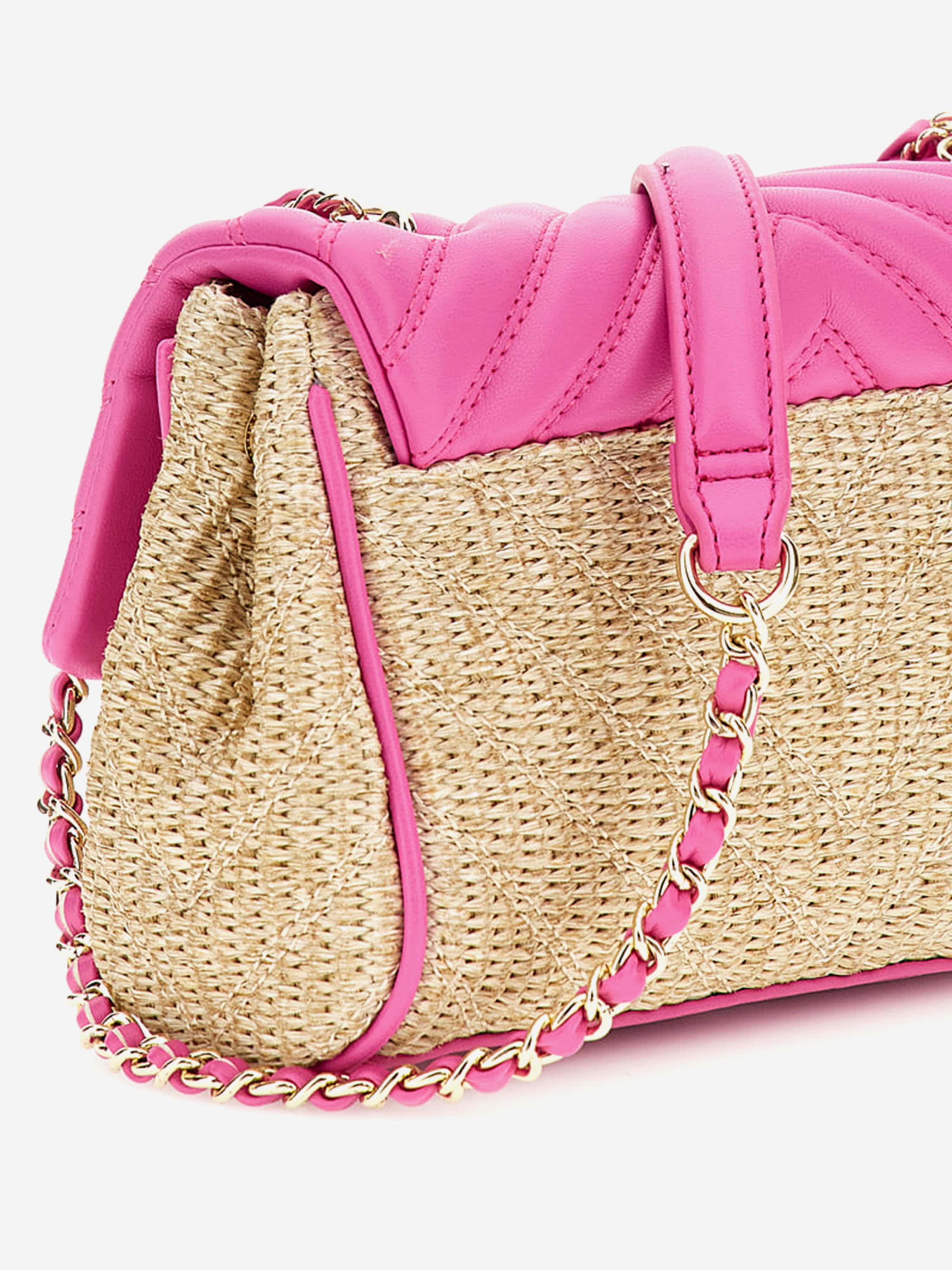 Girls Straw Crossbody Flap Bag in Pink Cheapest Pice Cheap Online