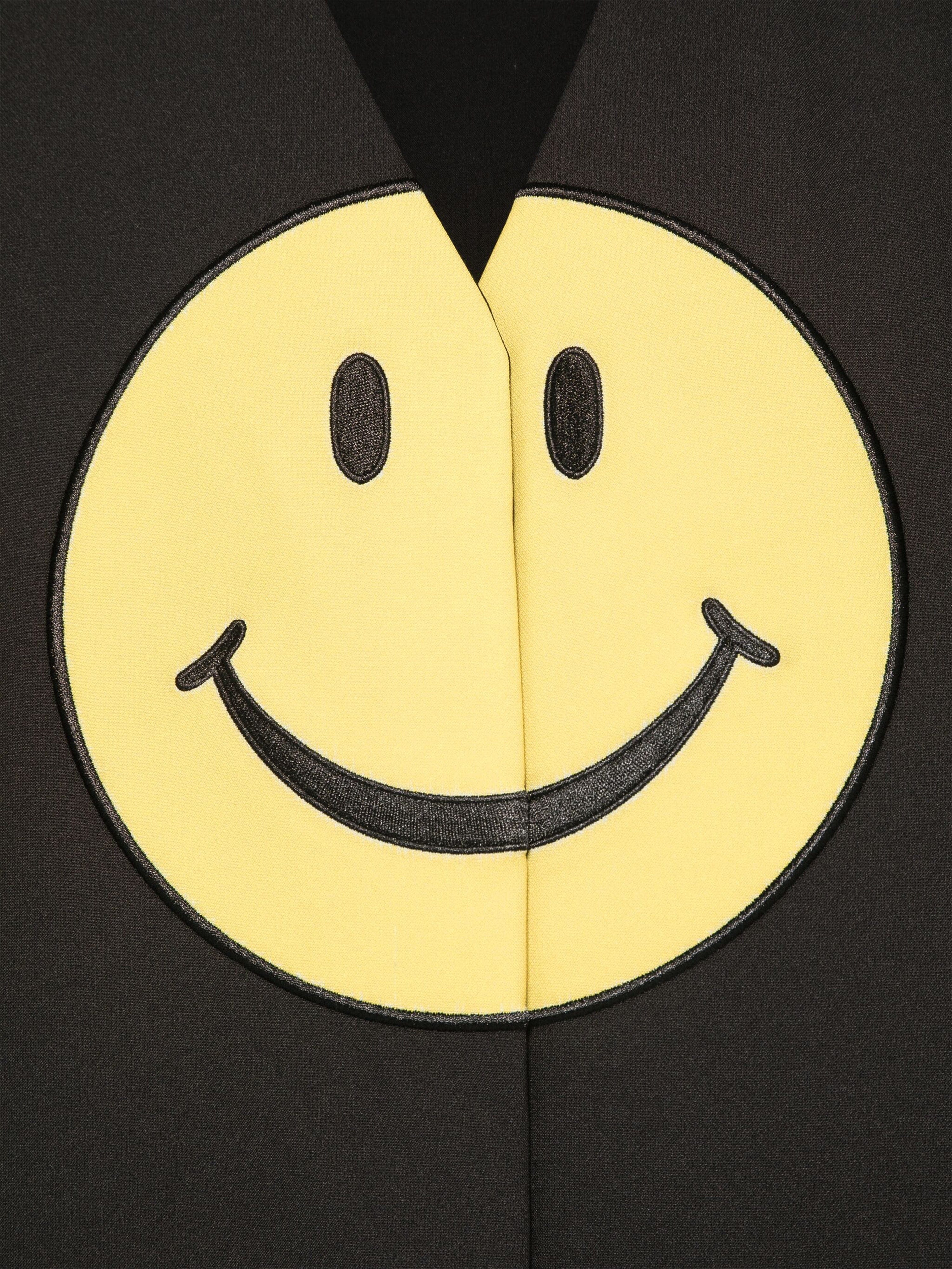 Moschino Girls Smiley Face Dress in Black Discount Explore