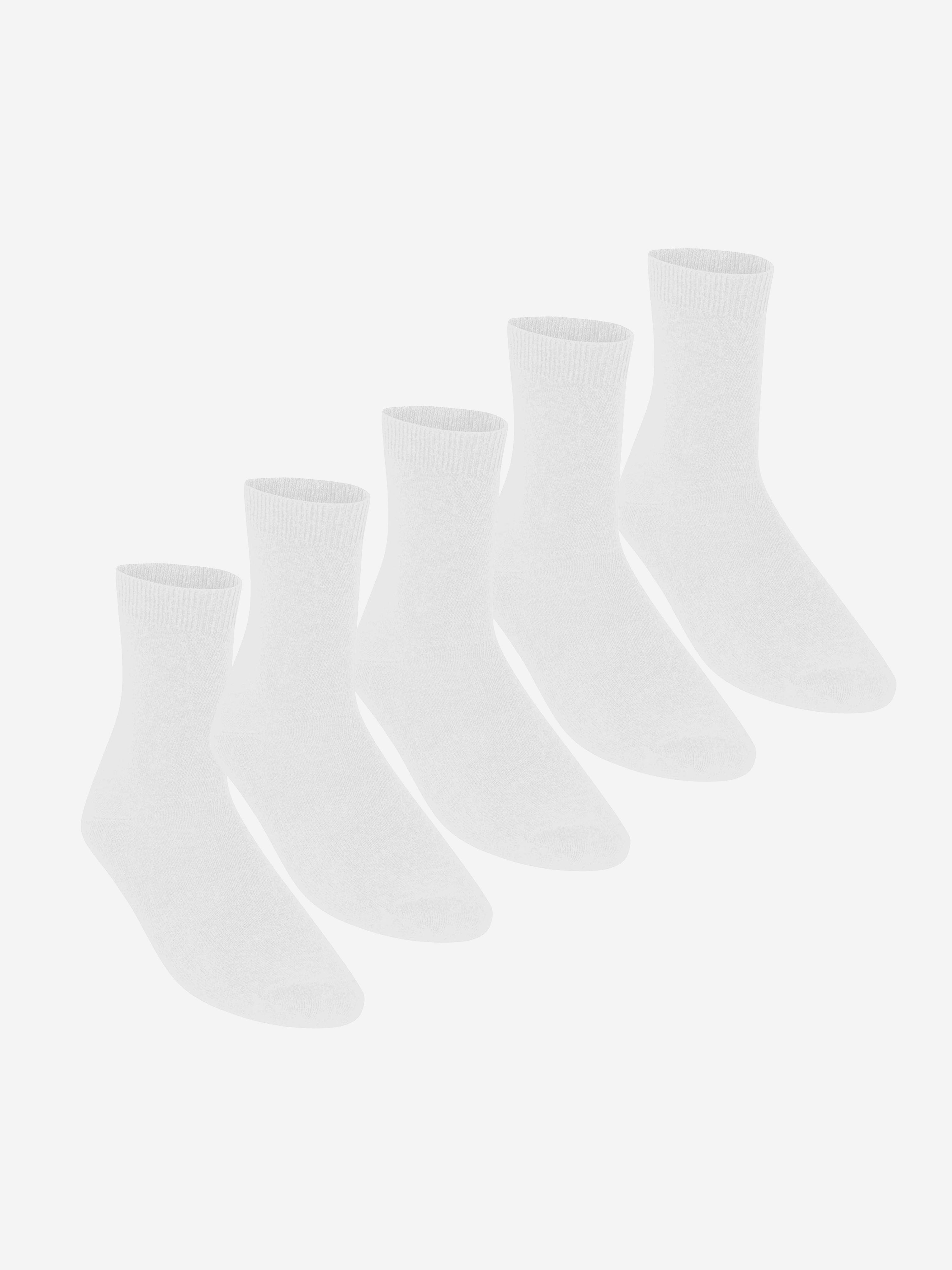 Zeco Kids School Turnover Top Socks (5 Pack) in White Cheap Sale Countdown Package