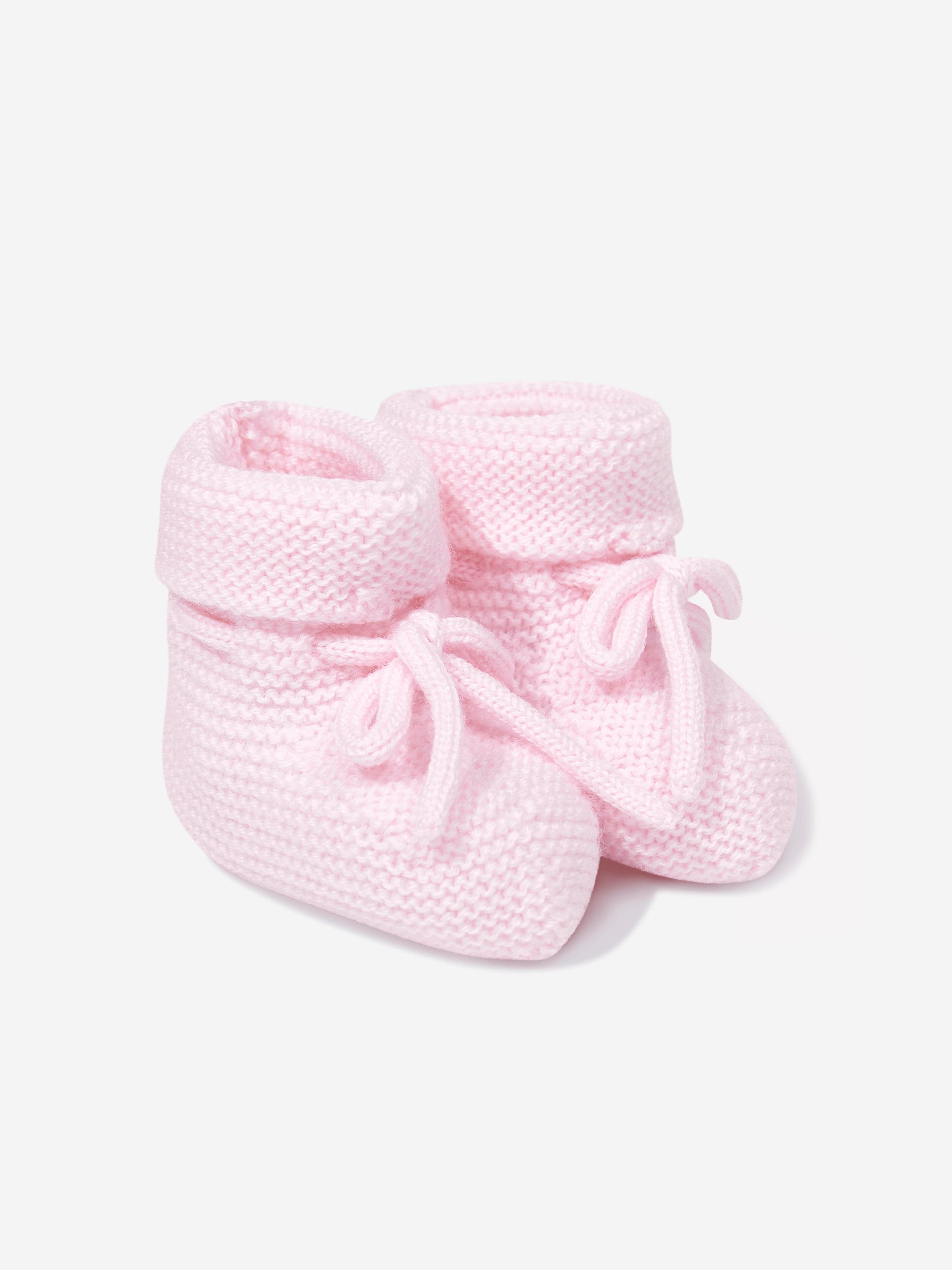 Paz Rodriguez Baby Girls Wool Knit Booties in Pink For Cheap Online