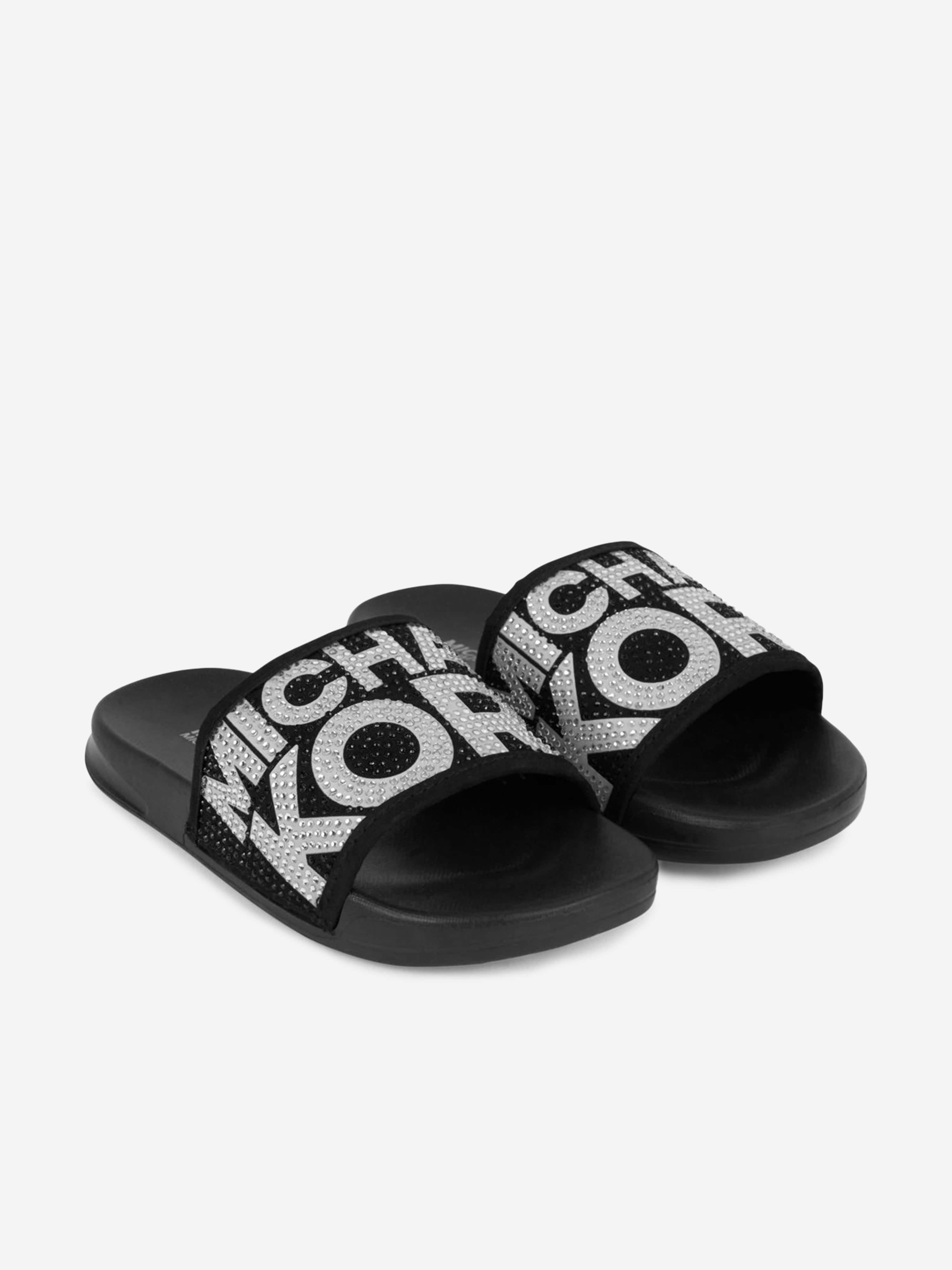Michael Kors Diamante Logo Sliders Many Kinds Of Online