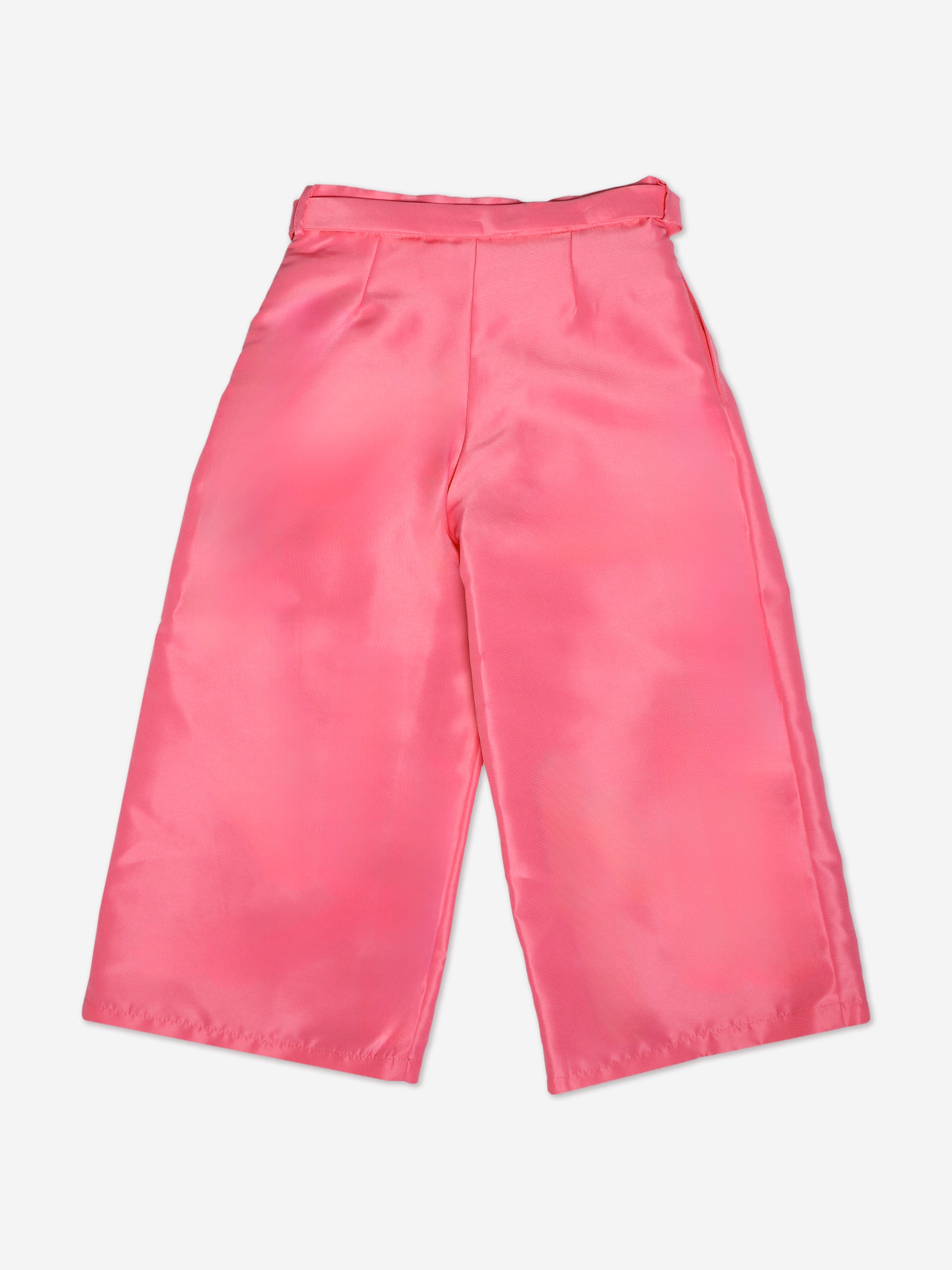 Mama Luma Girls Wide Leg Trousers in Pink Clearance Get Authentic