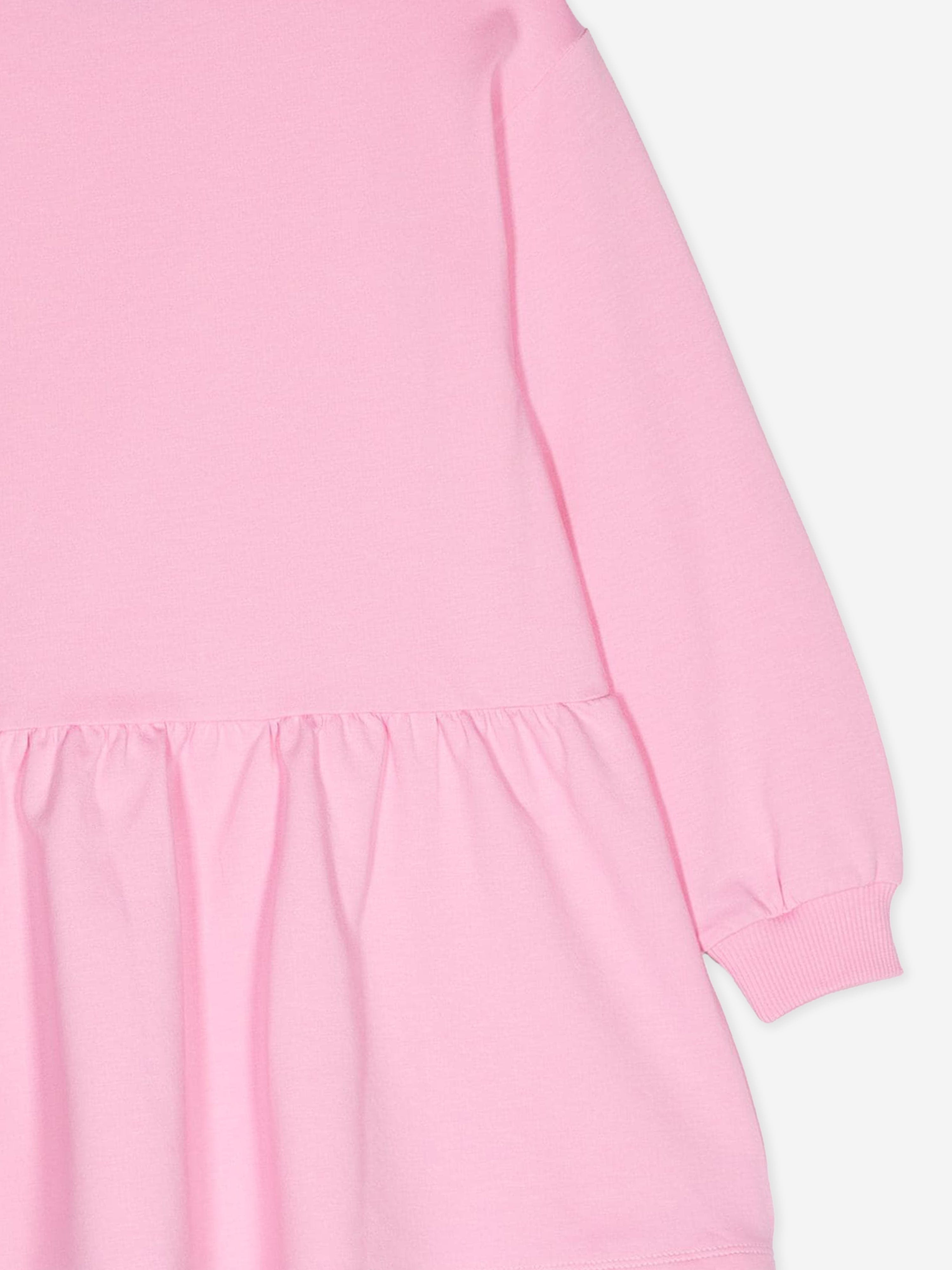 Moschino Girls Teddy Bear Logo Sweater Dress in Pink For Sale Cheap Pice From China