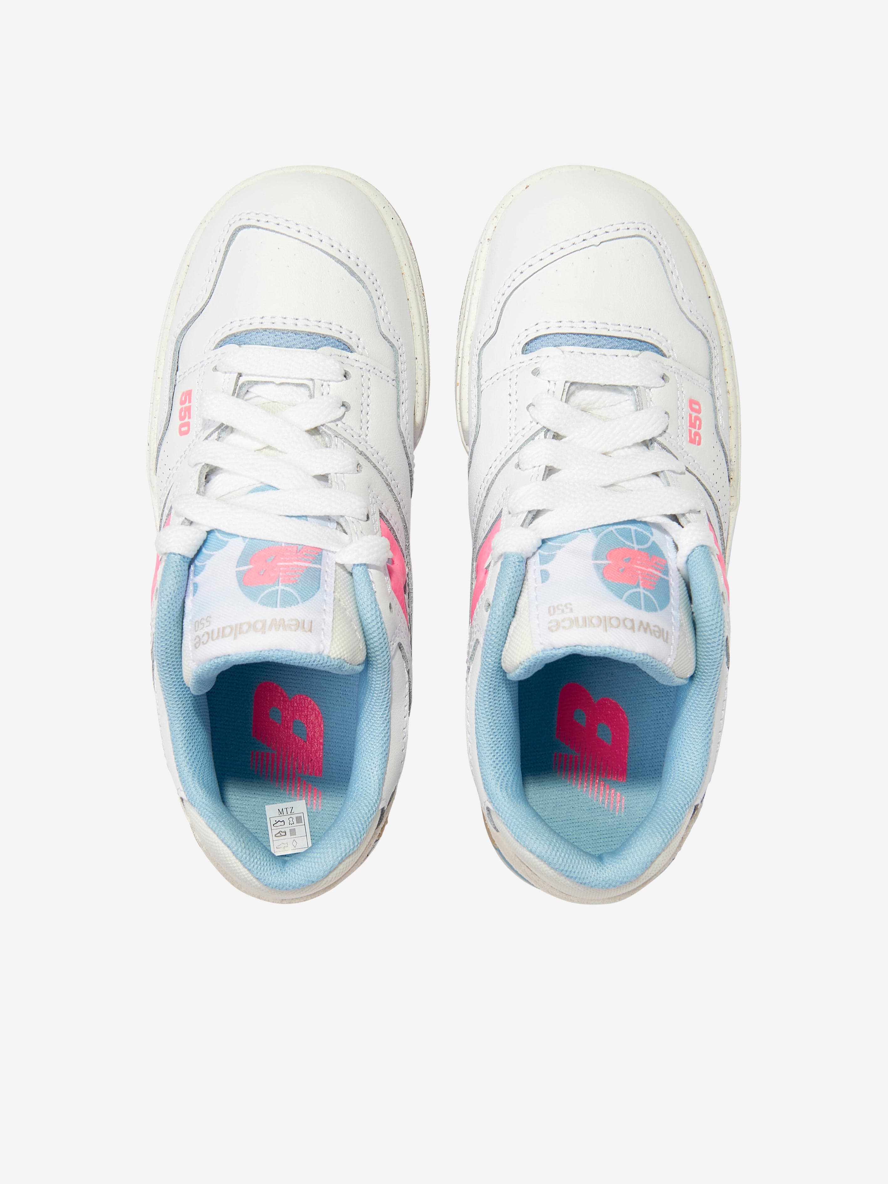 New Balance Girls B550 Trainers in White Clearance Order