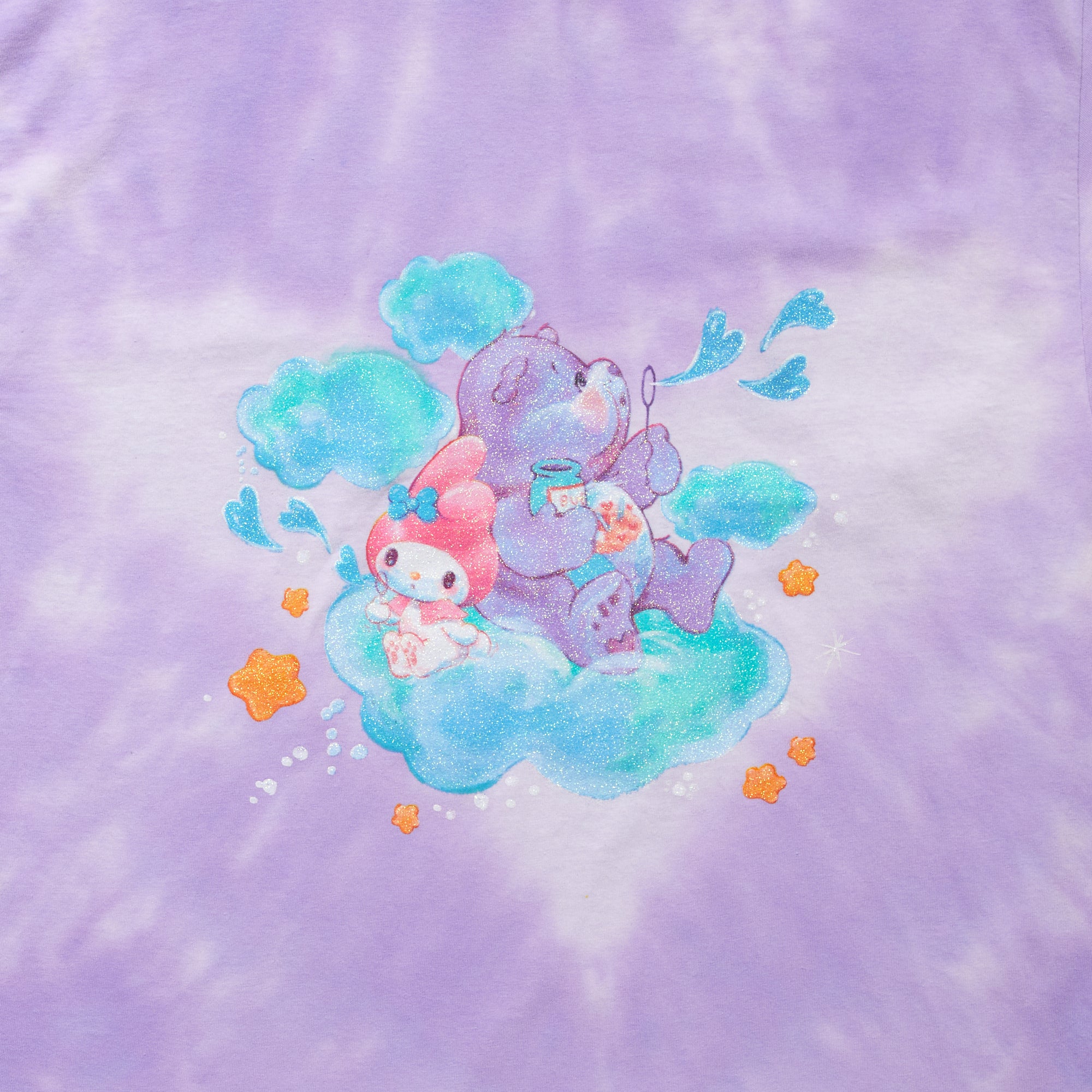 My Melody x Care Bears Tie-Dye Glitter Tee Cheap Eastbay