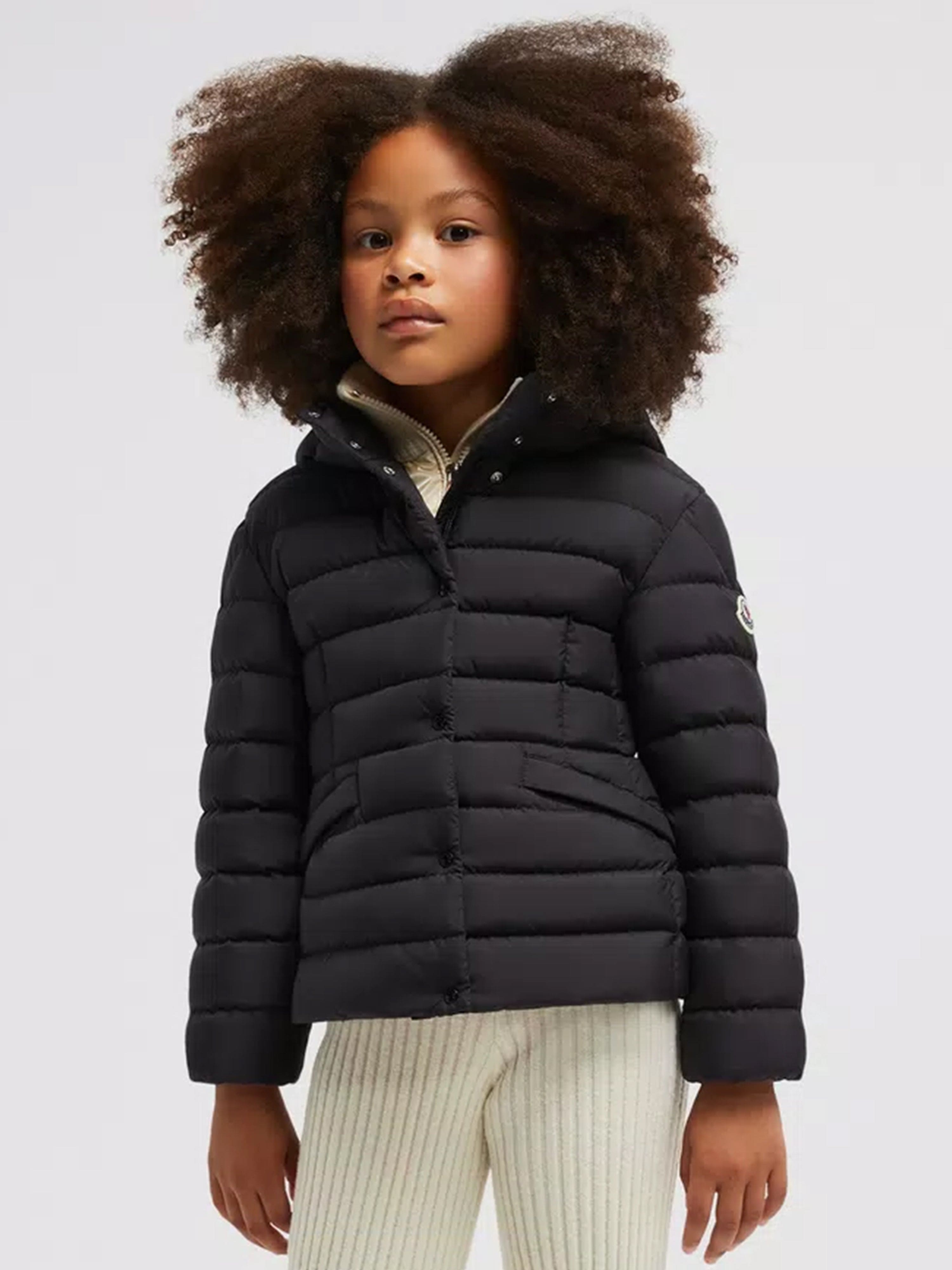 Moncler Enfant Girls Down Padded Egisto Jacket in Black Wiki Cheap Pice