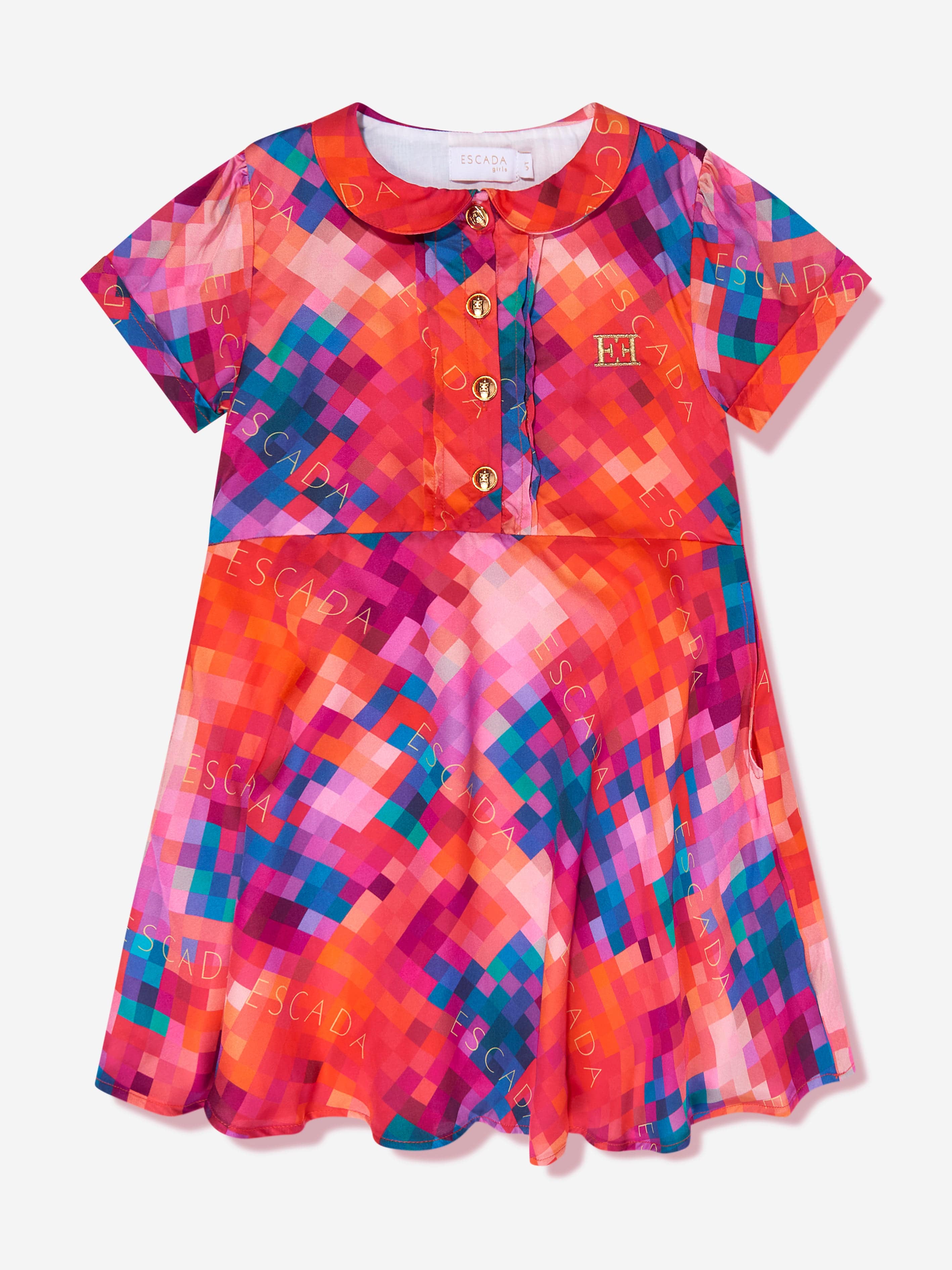 Escada Girls Azalea Dress in Red Clearance Wiki