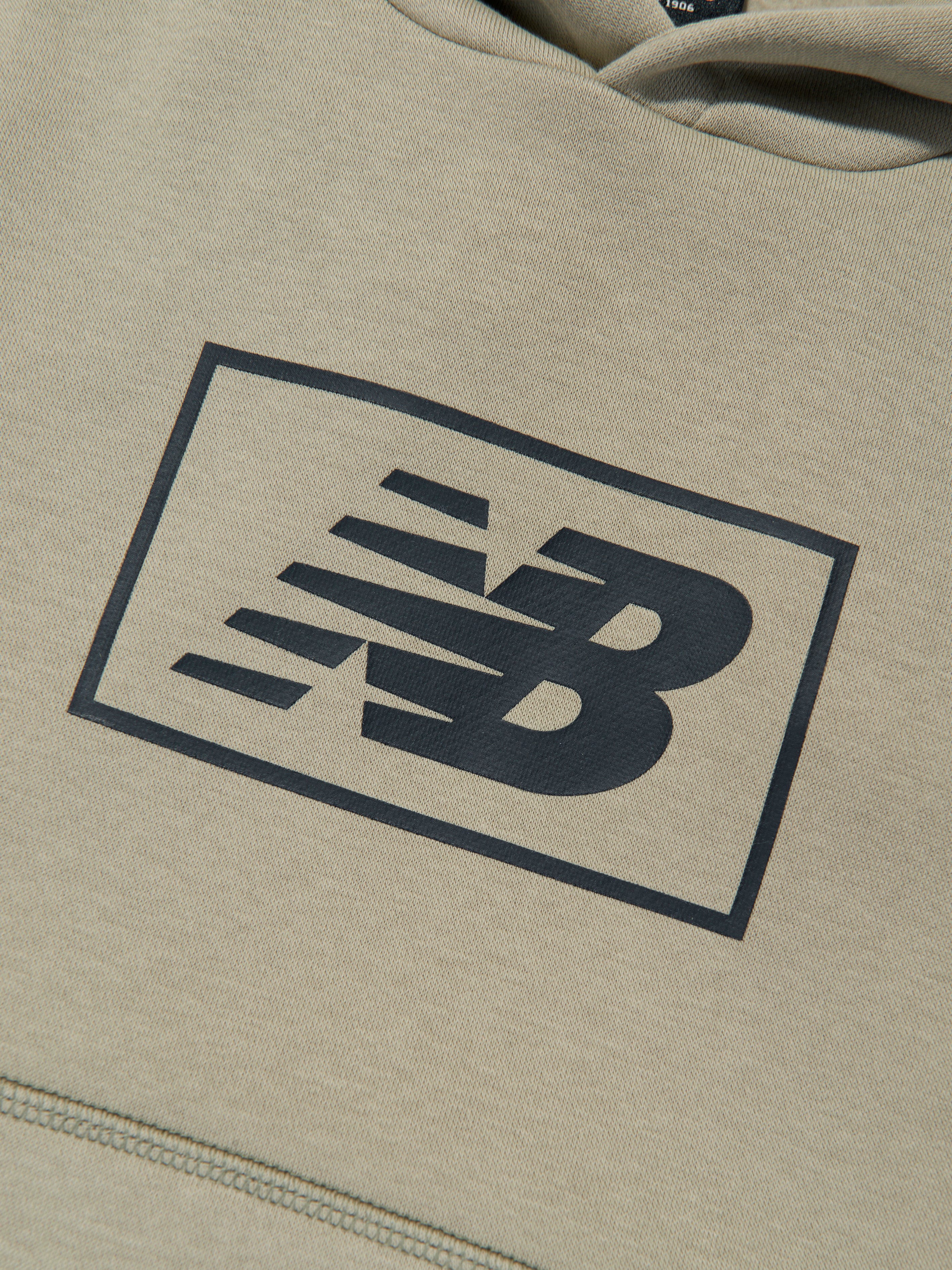New Balance Kids Essentials Brushed Back Hoodie in Green Sale Free Shipping