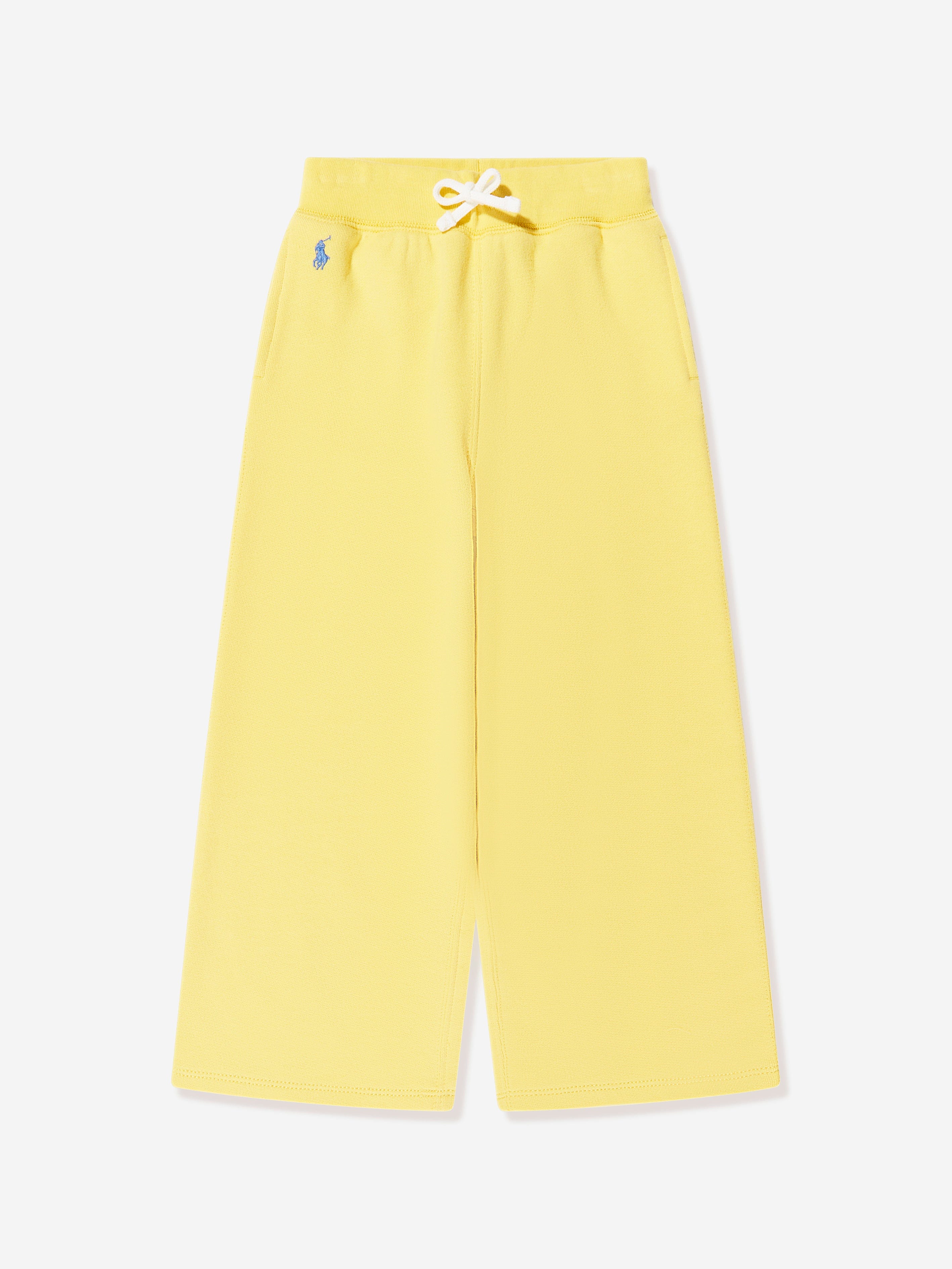 Ralph Lauren Girls Logo Joggers in Yellow New Arrival For Sale