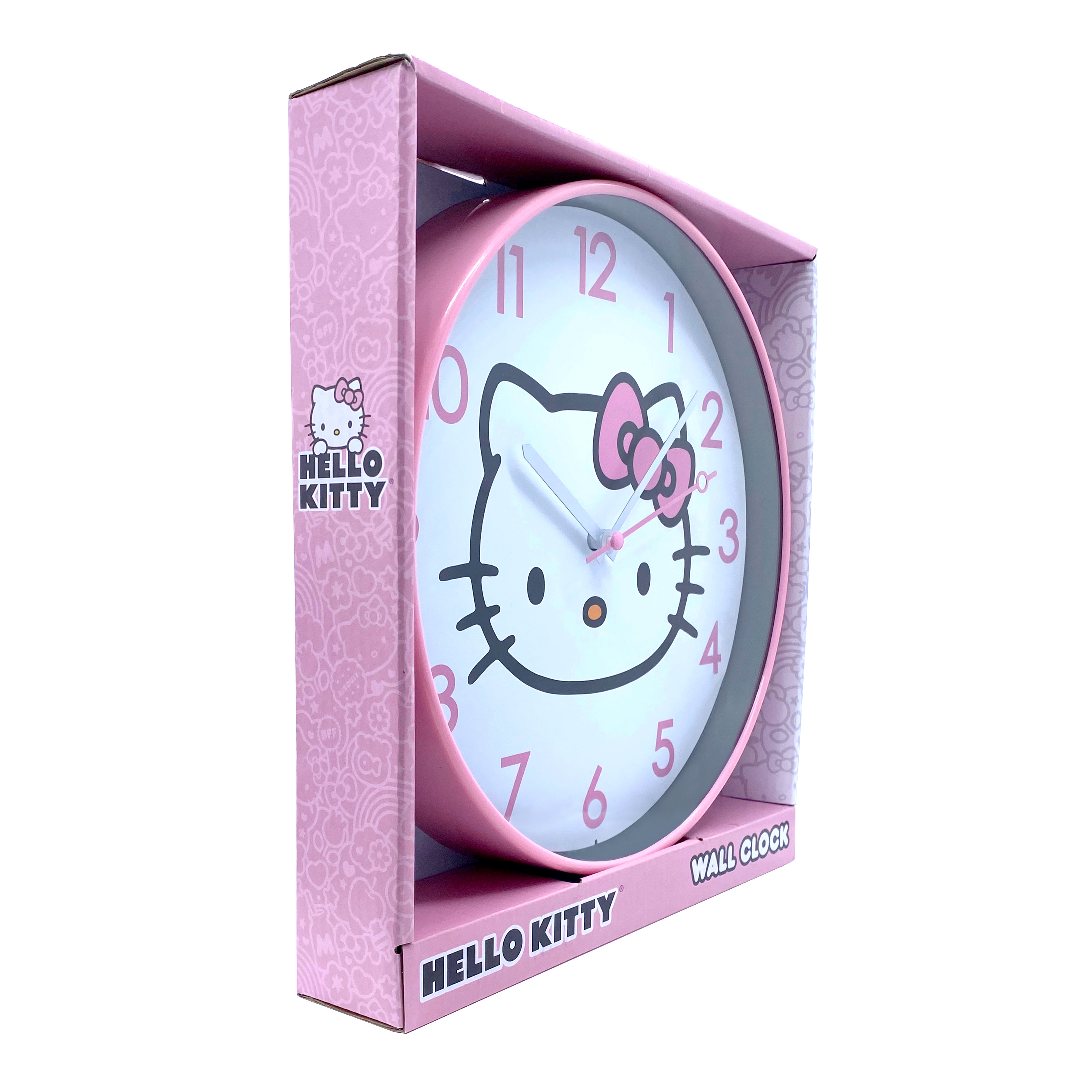 Hello Kitty Pink Classic Wall Clock Geniue Stockist For Sale