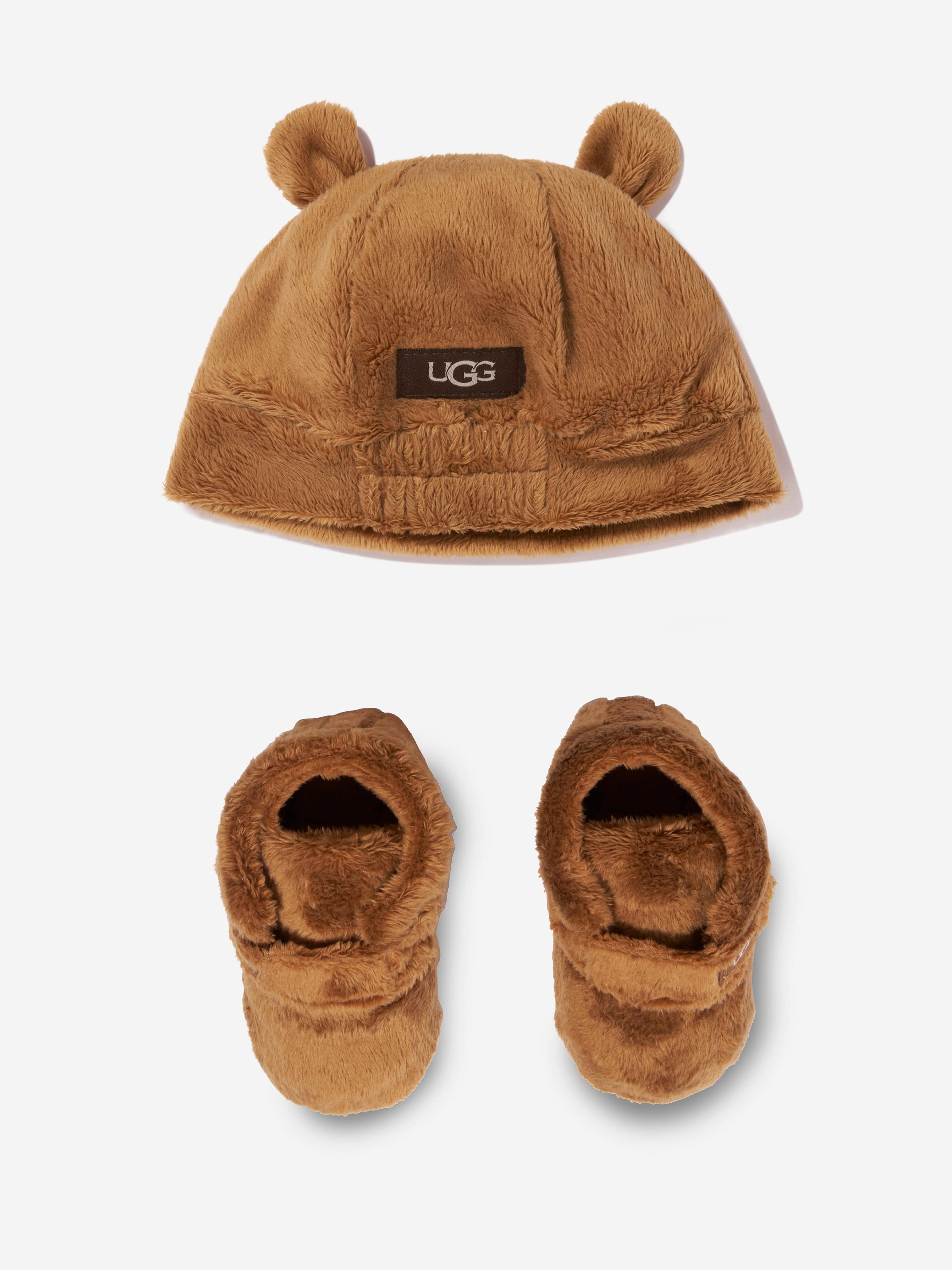 UGG Baby Bixbee And Beanie Gift Set in Brown Sale Amazon