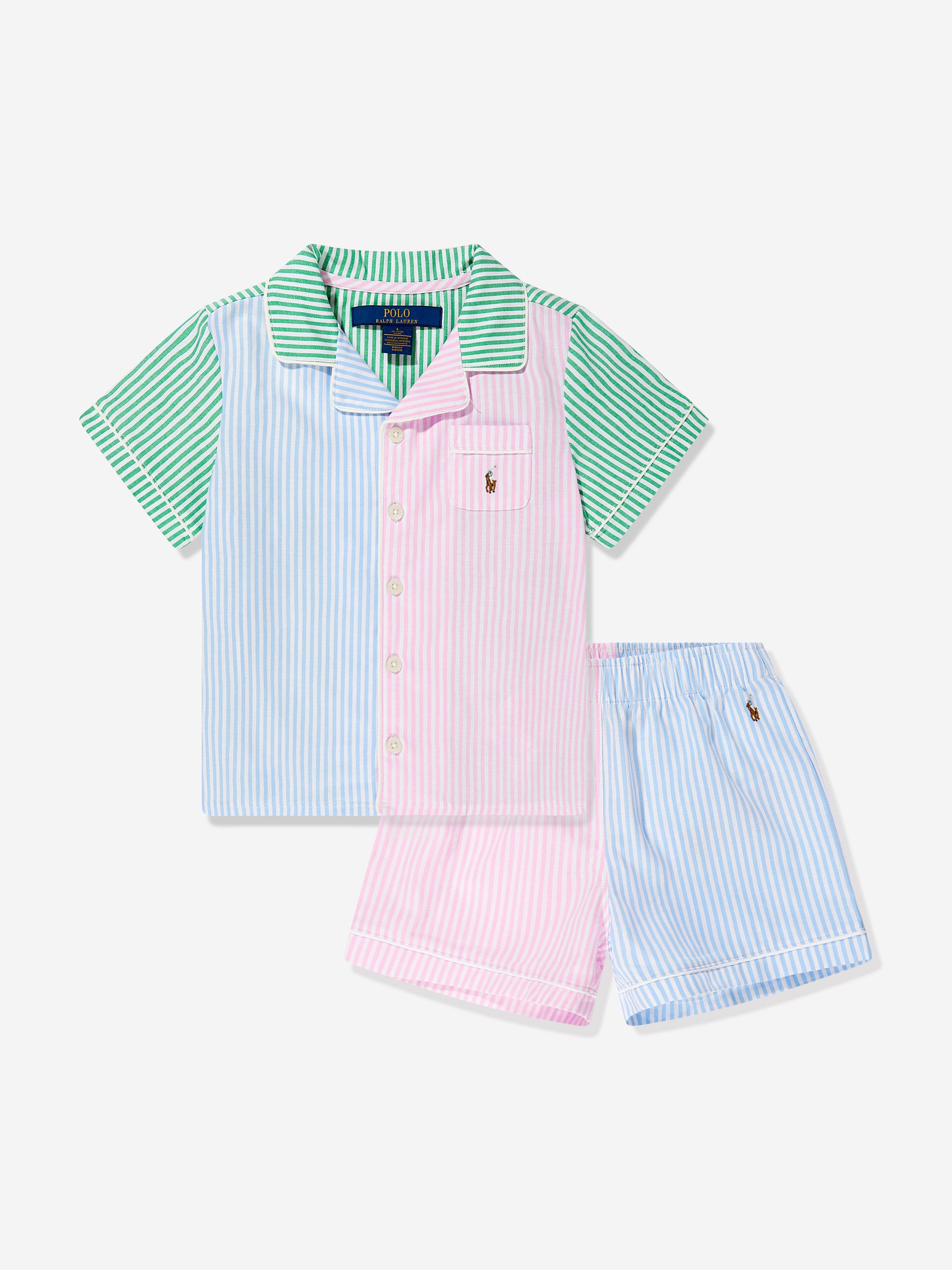 Girls Oxford Short Pyjama Set in Multicolour For Cheap Pice
