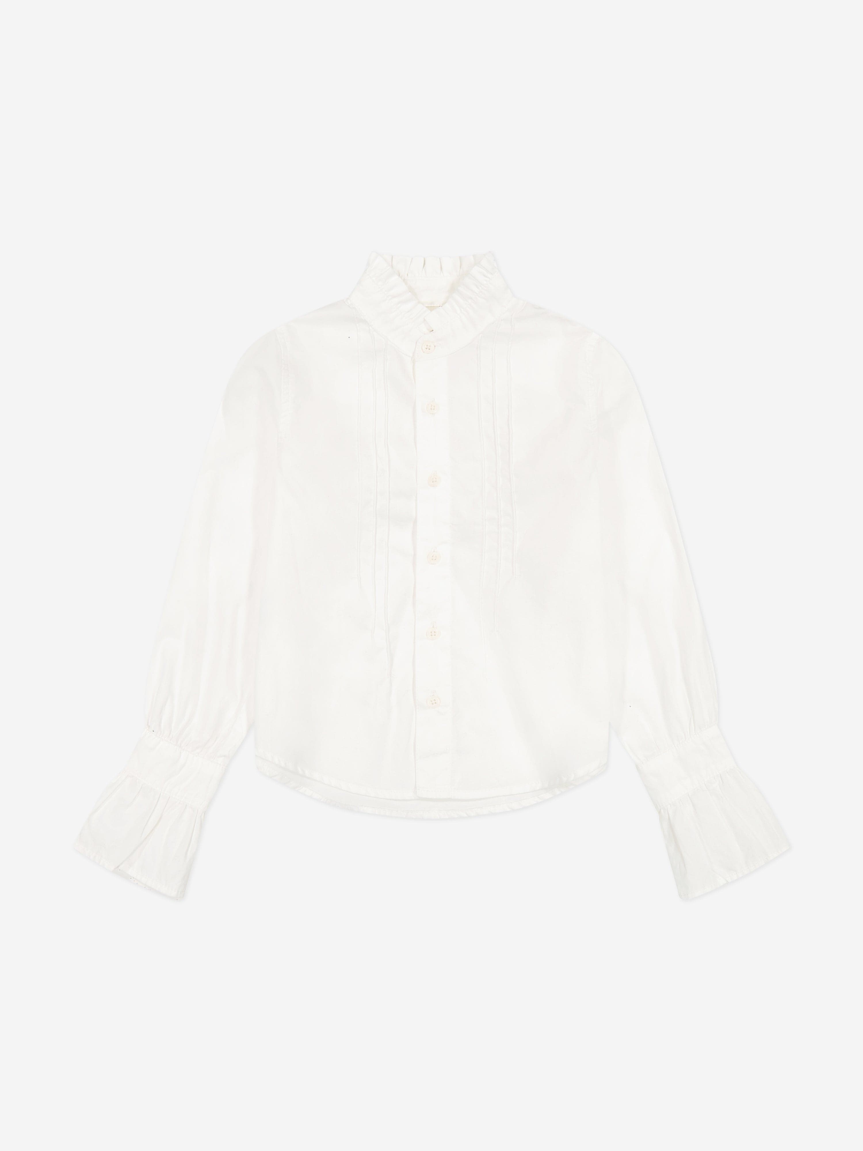DL1961 Girls Simona Shirt in White Cheap Sale Discounts
