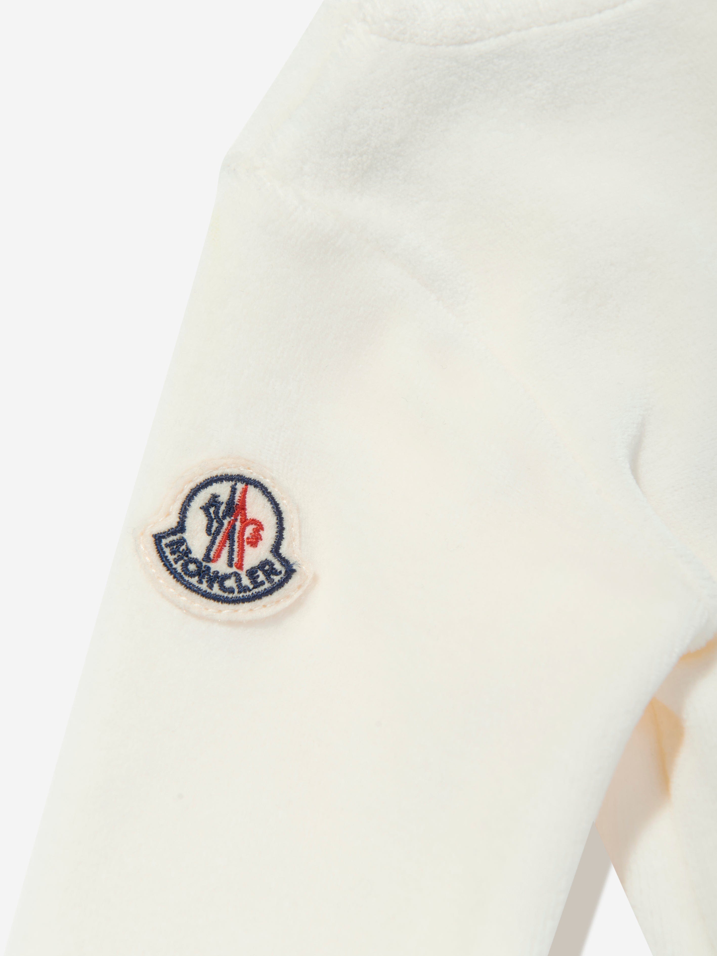 Moncler Enfant Baby Girls Logo Sweater Dress in Ivory Largest Supplier