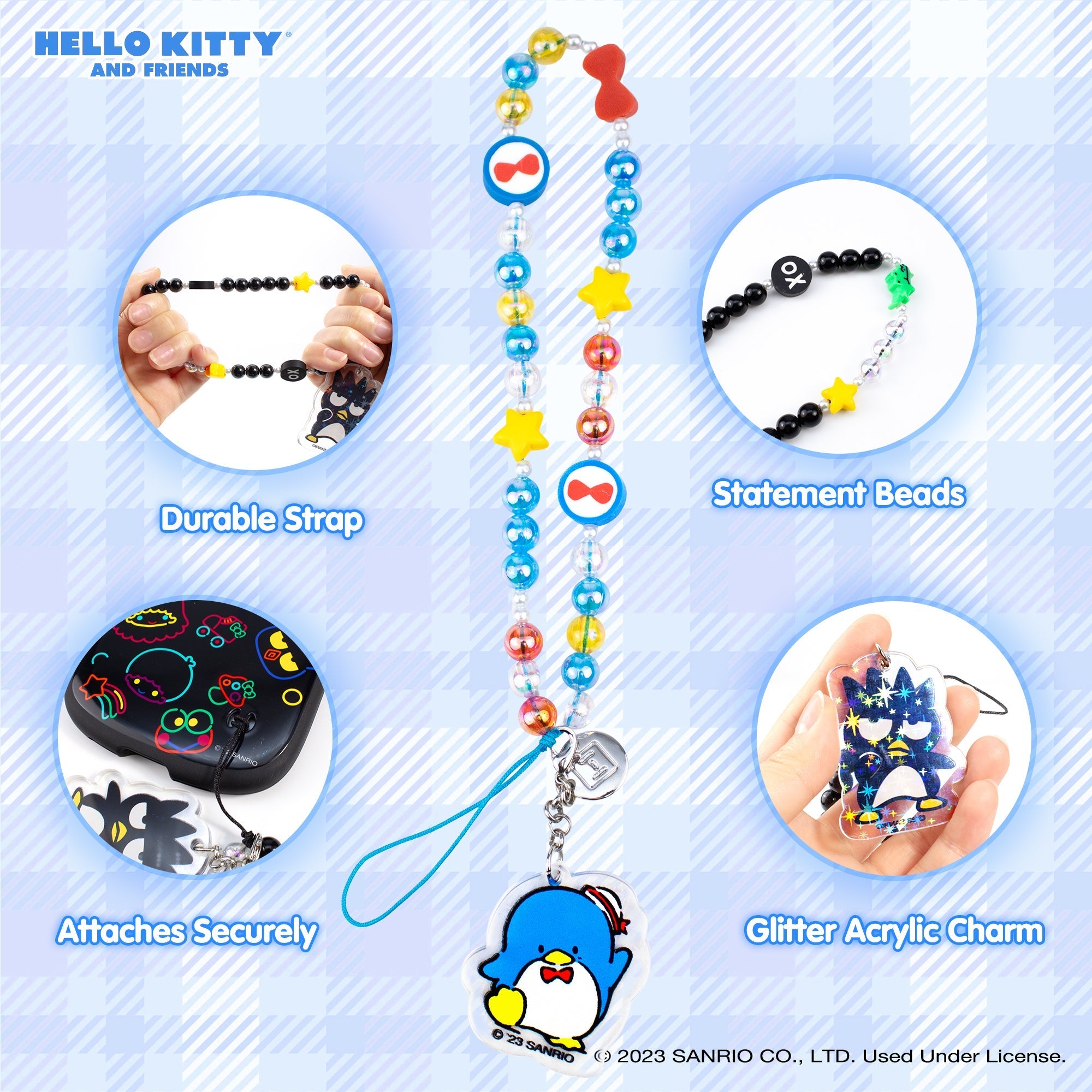 Tuxedosam Beaded Charm Mobile Phone Wrist Strap Quality Free Shipping Outlet