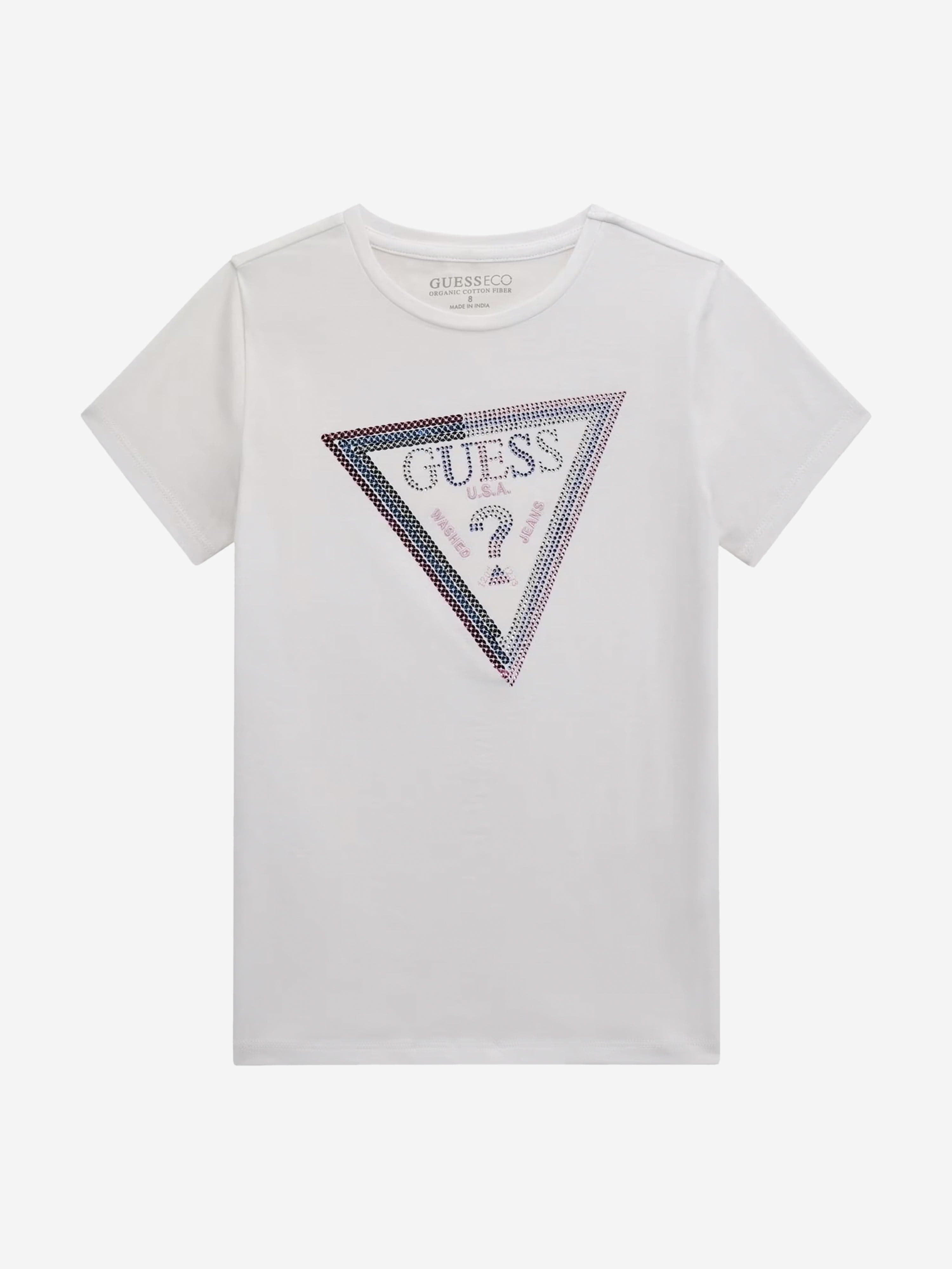 Girls Logo T-Shirt in White Outlet For You