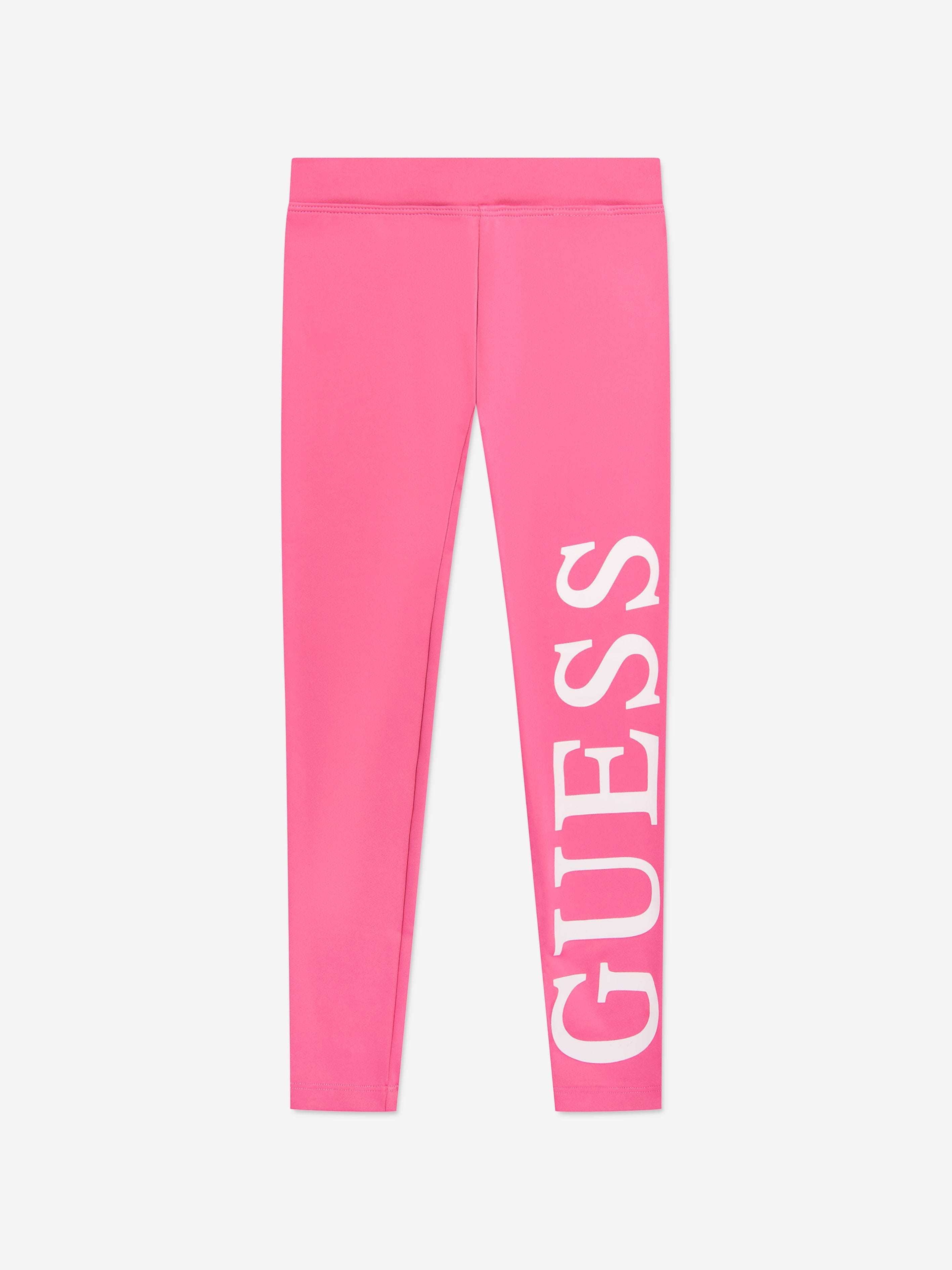 Guess Girls Logo Leggings in Pink Quality Original