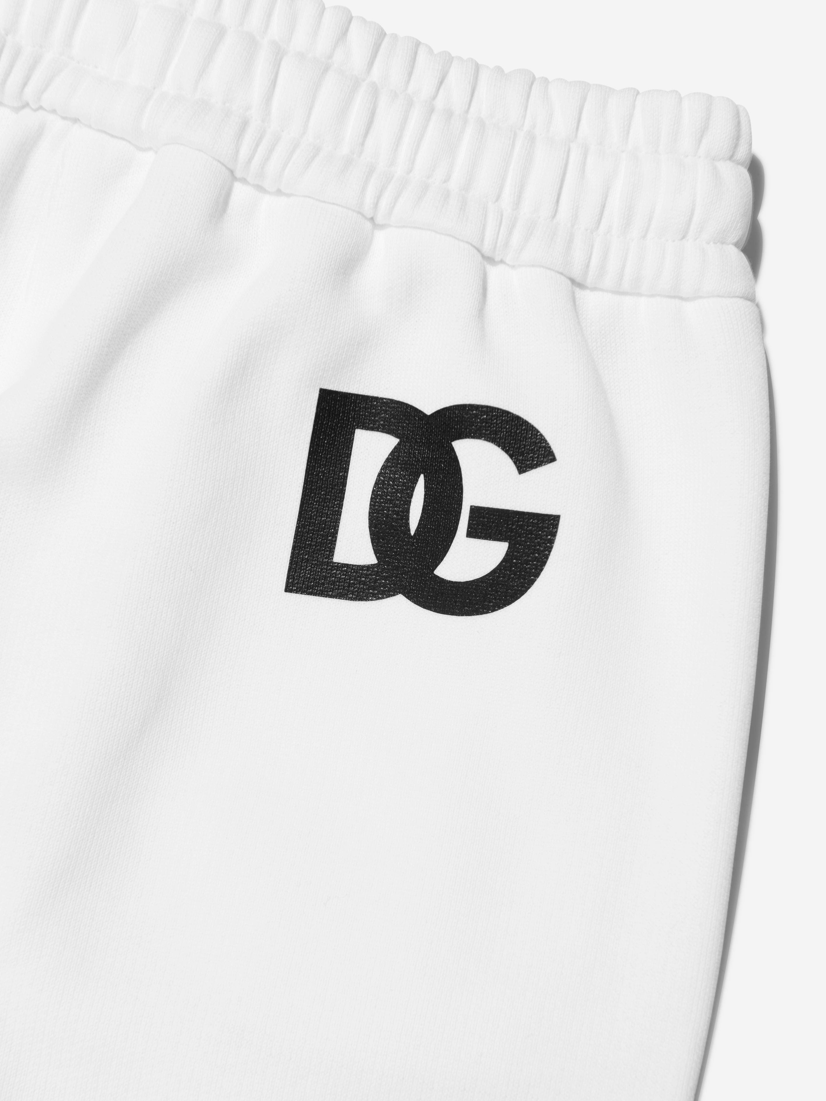 Dolce & Gabbana Girls Poppy Joggers in White Clearance New Arrival
