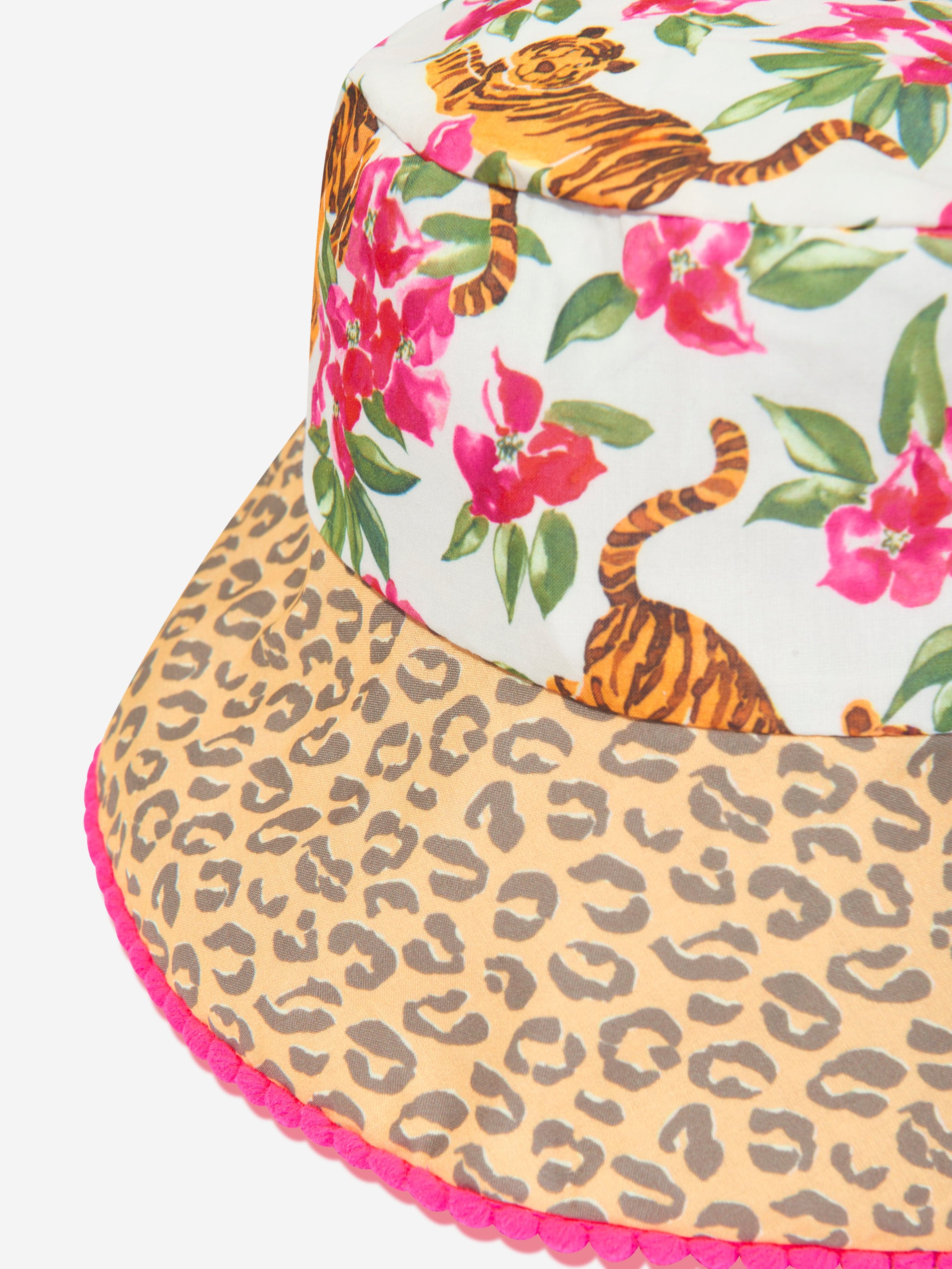Selini Action Girls Floral Tiger Bucket Hat in Multicolour Buy Cheap With Credit Card