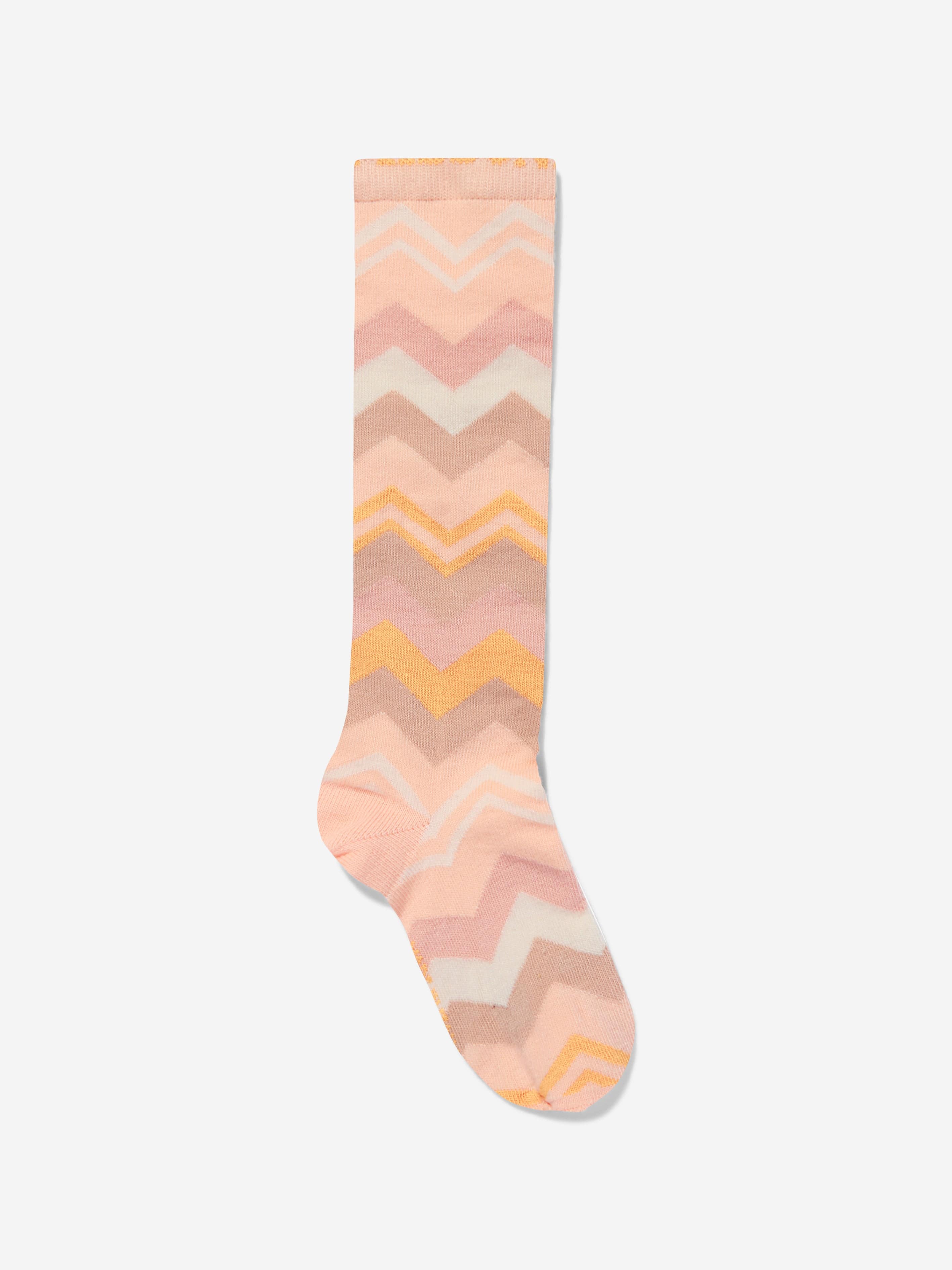 Missoni Girls Zigzag Socks in Pink Free Shipping Low Cost
