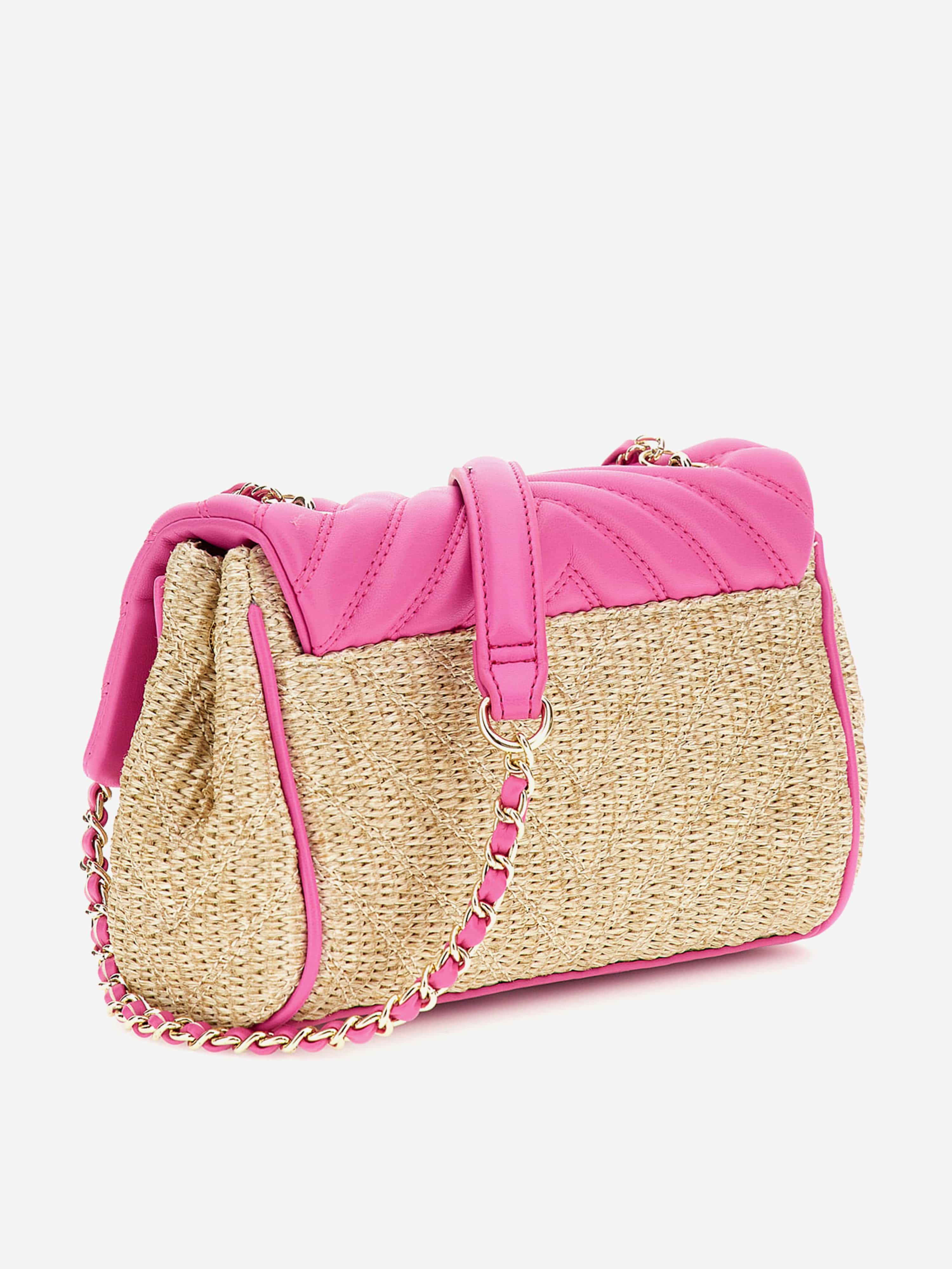 Girls Straw Crossbody Flap Bag in Pink Cheapest Pice Cheap Online
