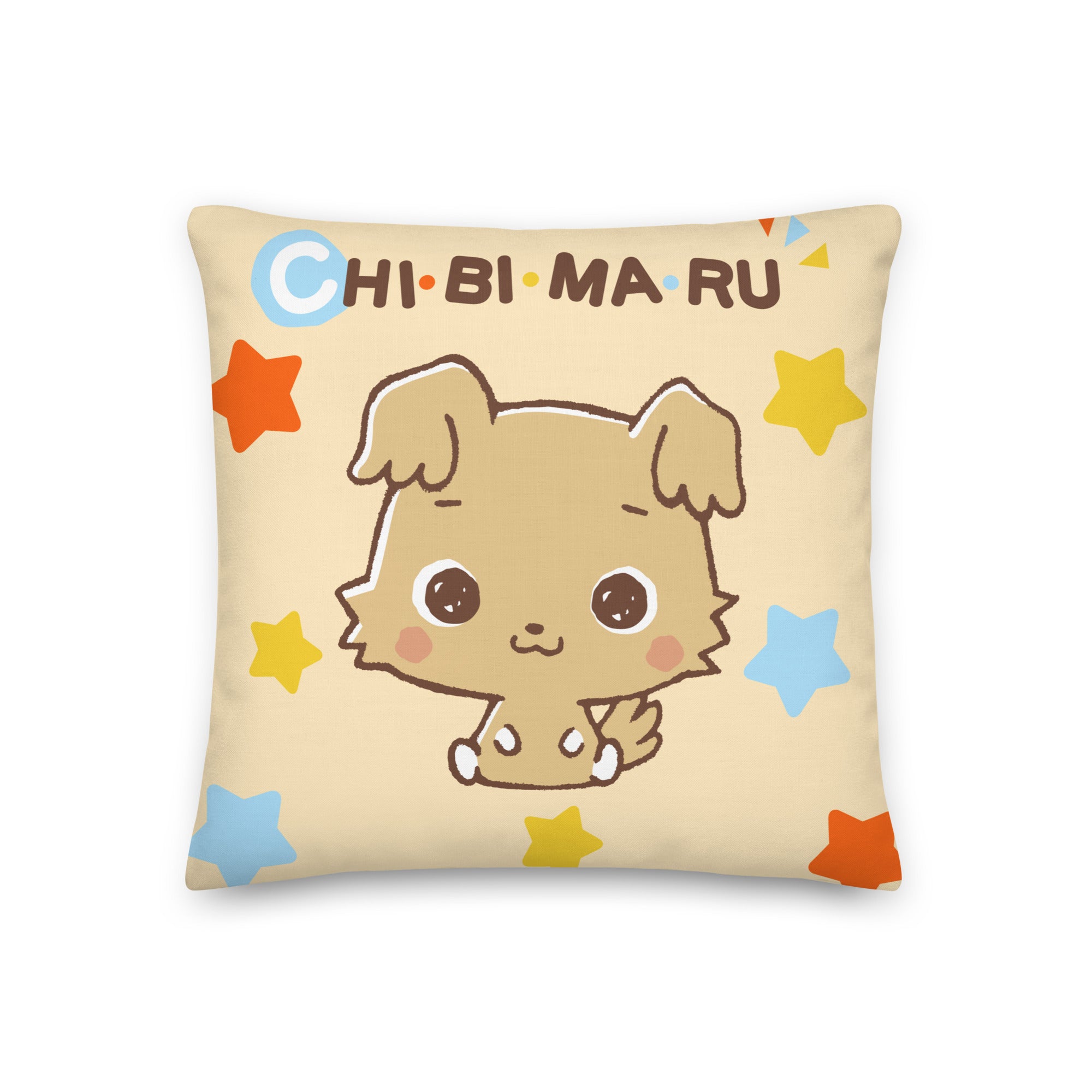 Chibimaru Cheerful Pup 18 Square Pillow Clearance Shop