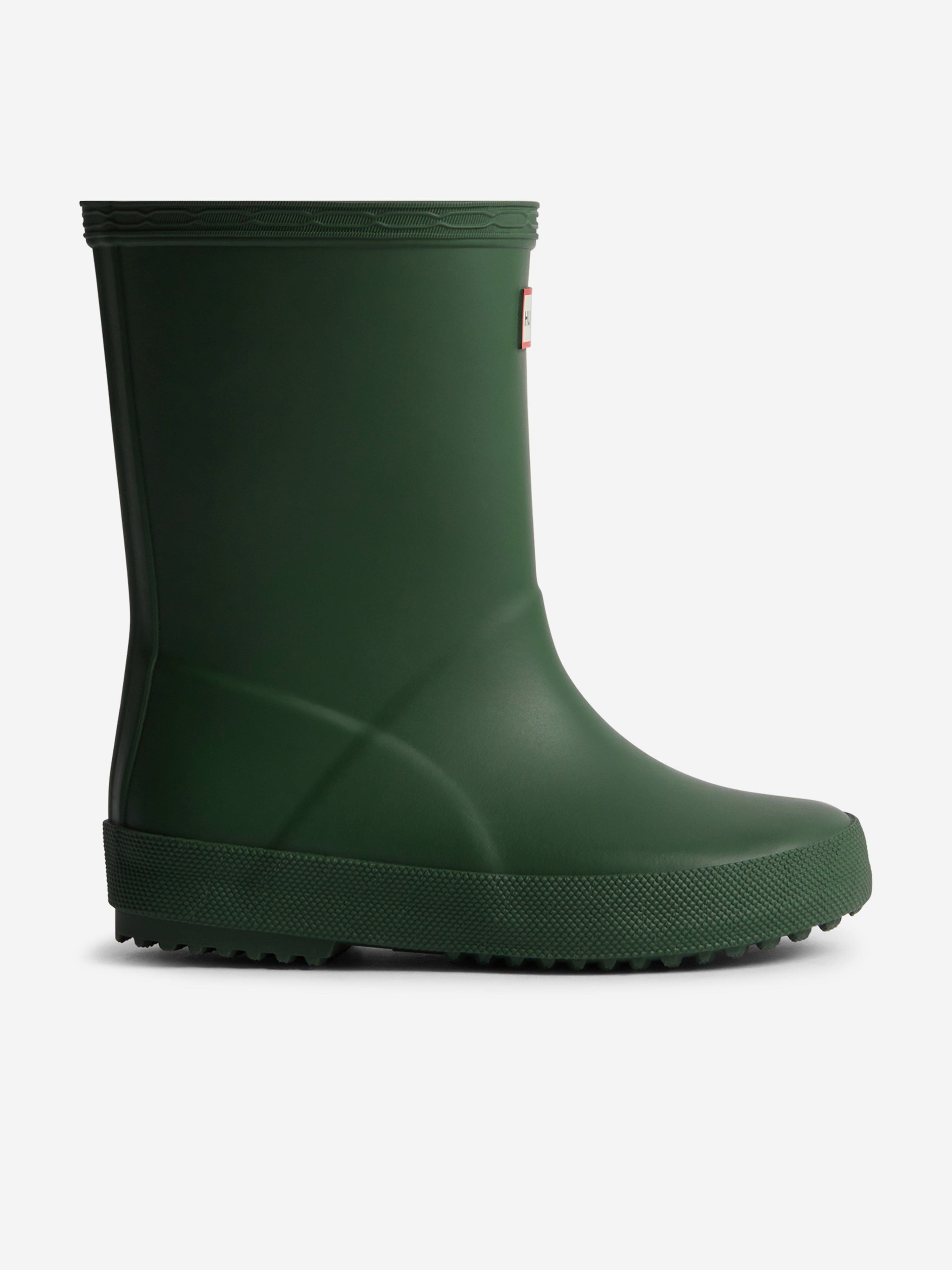 Hunter Kids First Wellington Boots in Green Buy Cheap Affordable