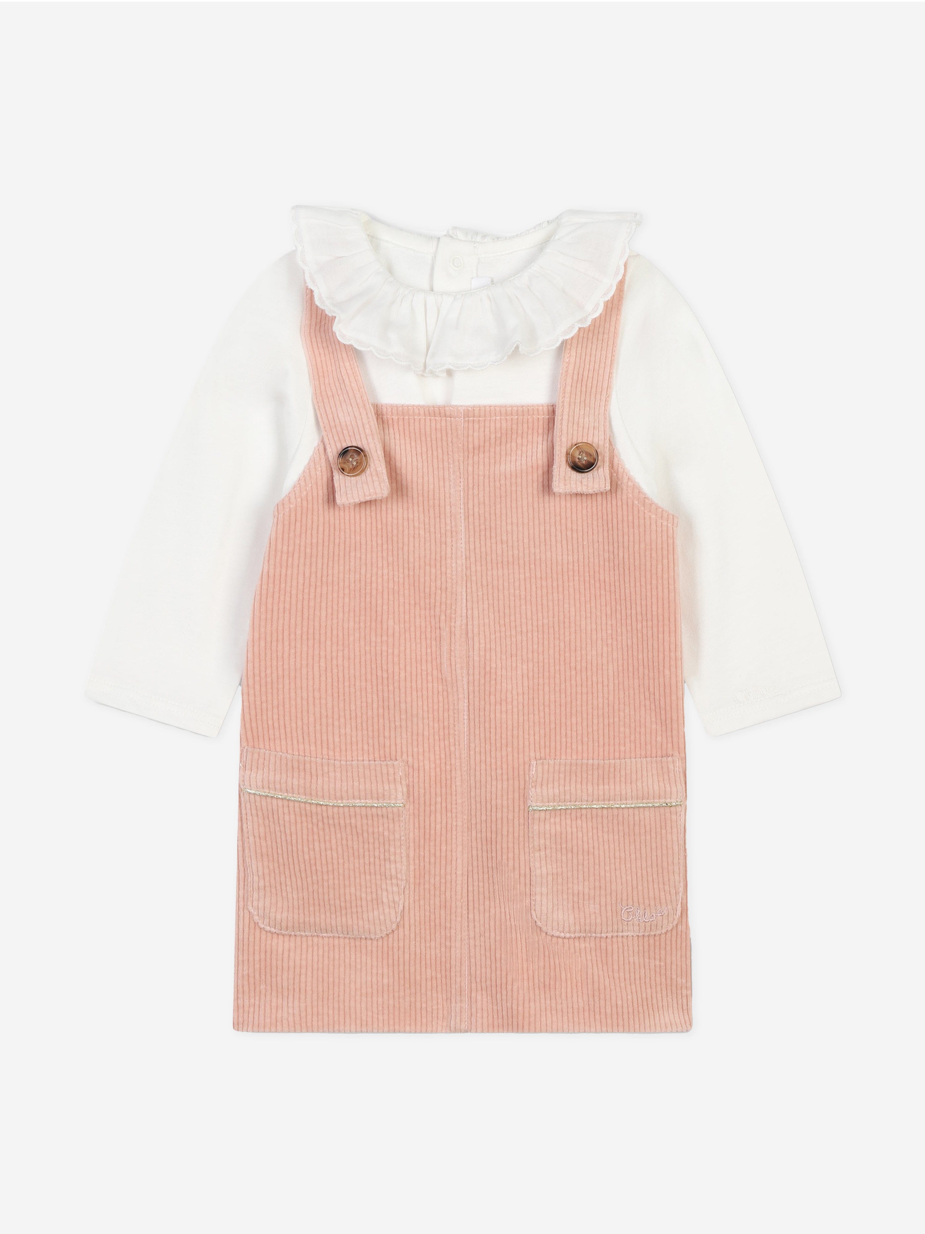 Chlo¨¦ Baby Girls T-Shirt And Dress Set in Pink Free Shipping Wiki