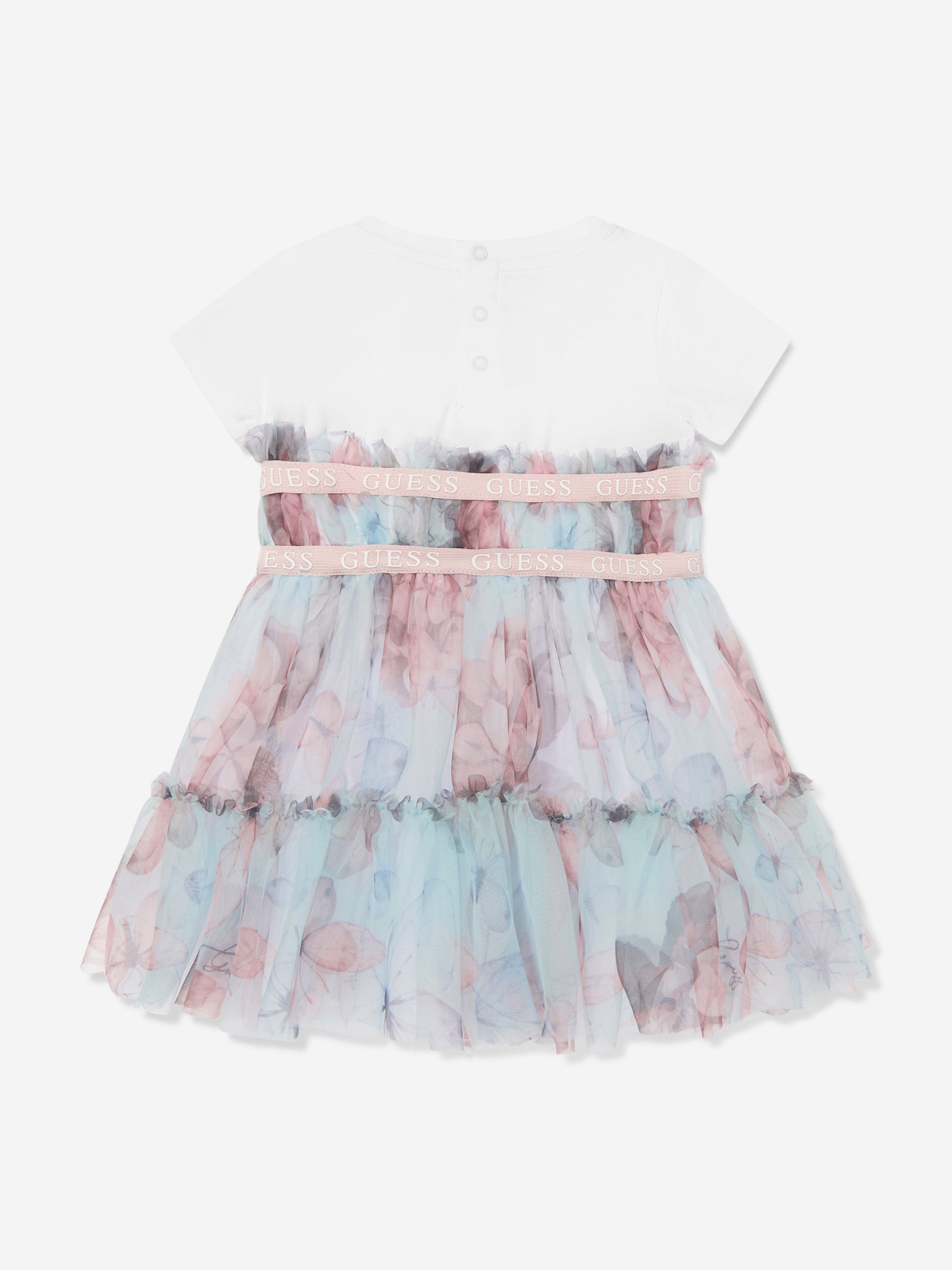 Baby Girls Butterfly Dress in Blue Clearance Pictures