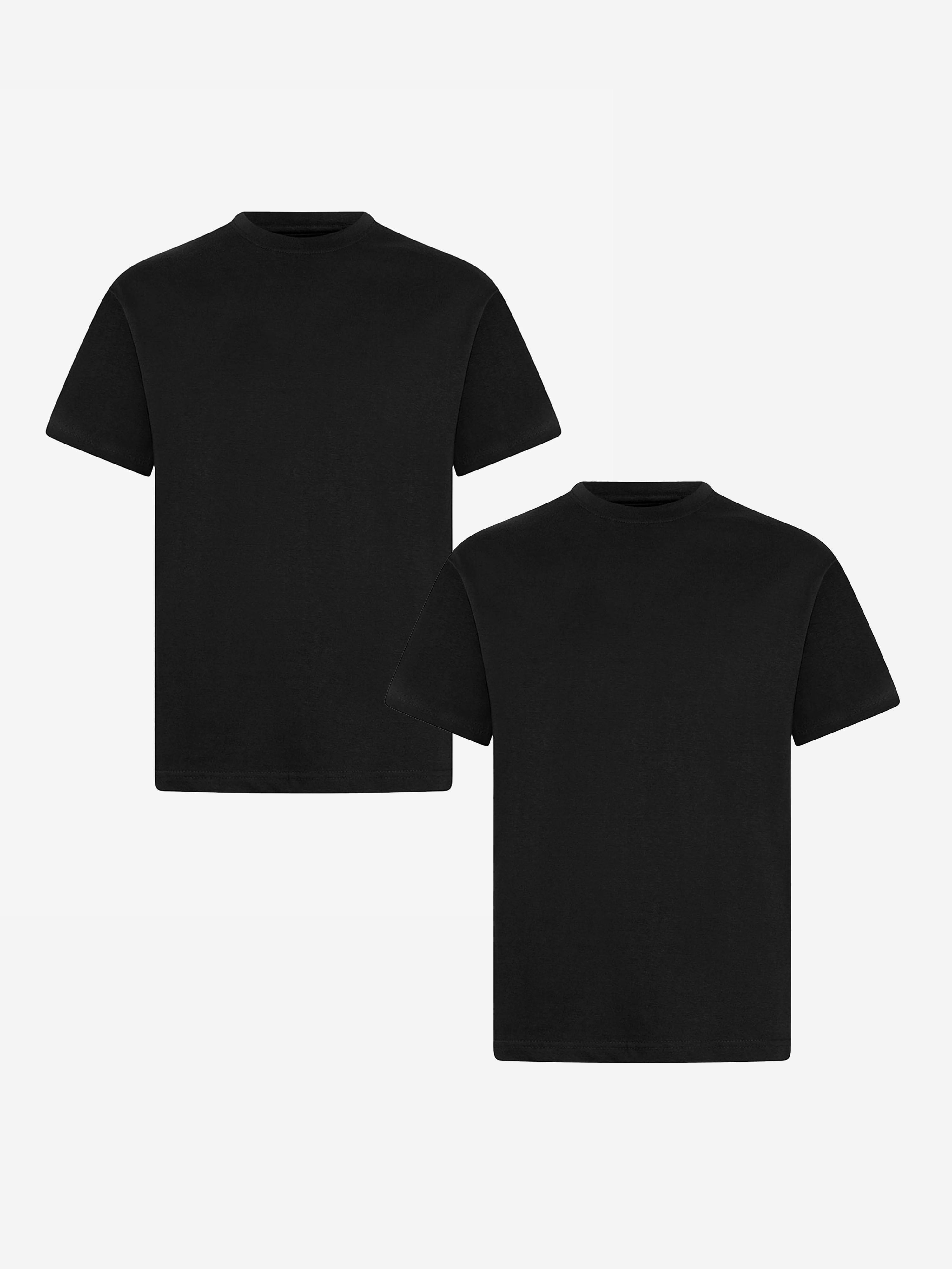Zeco Kids School Crew Neck T-Shirt (Twin Pack) in Black For Sale Official Site
