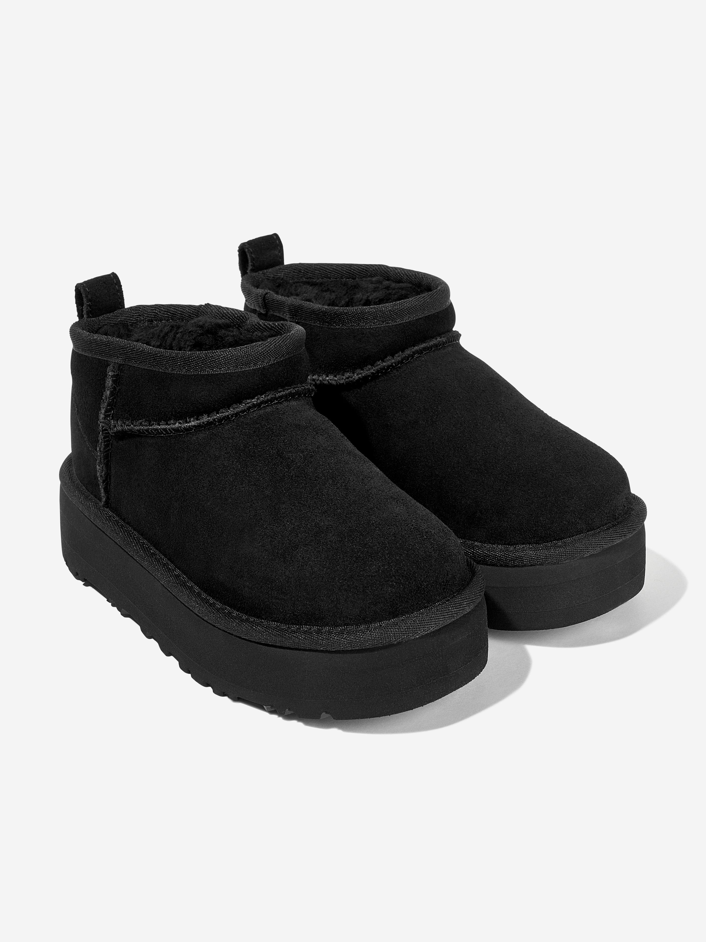 UGG Girls Classic Ultra Mini Platform Boots in Black Best Place Cheap Pice