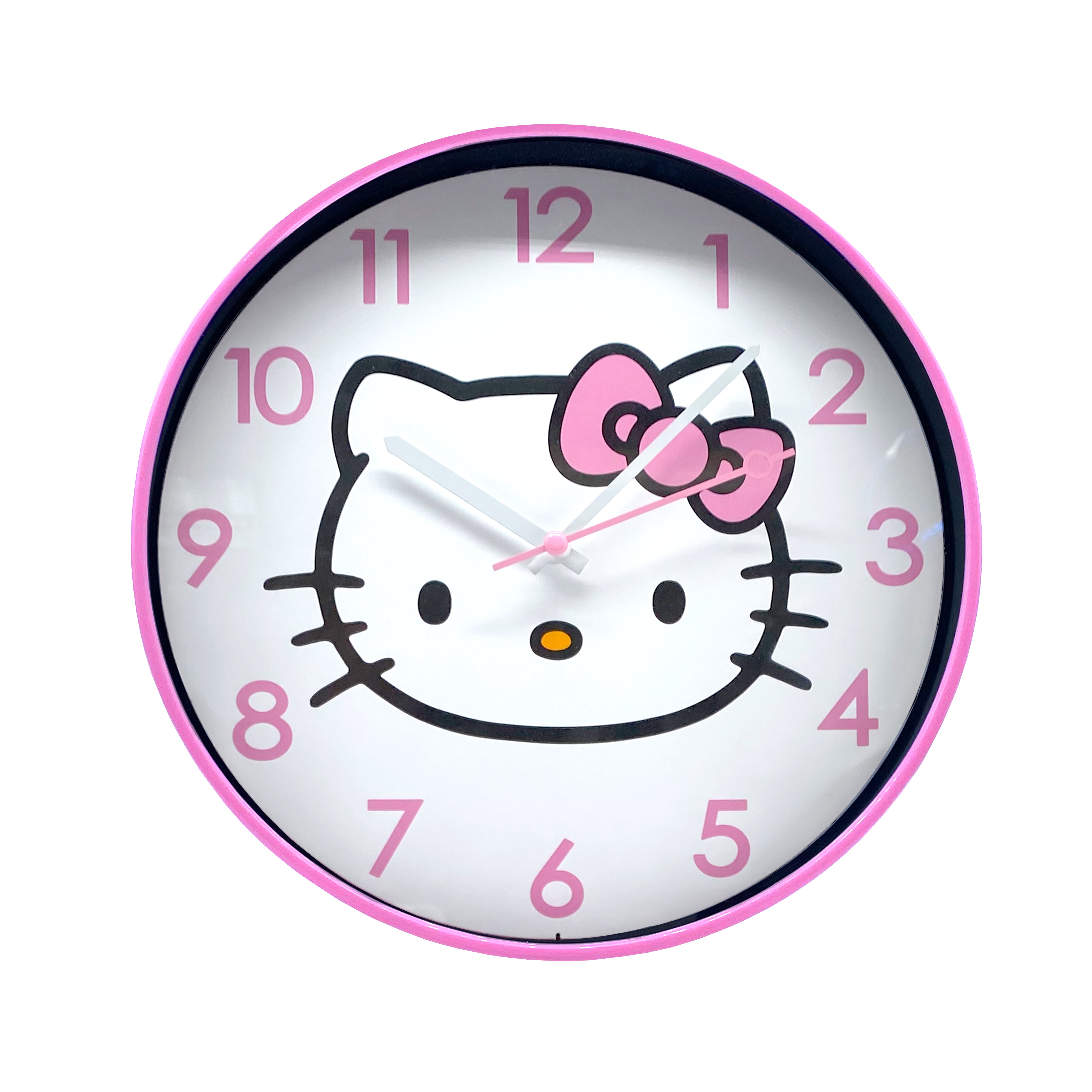 Hello Kitty Pink Classic Wall Clock Geniue Stockist For Sale