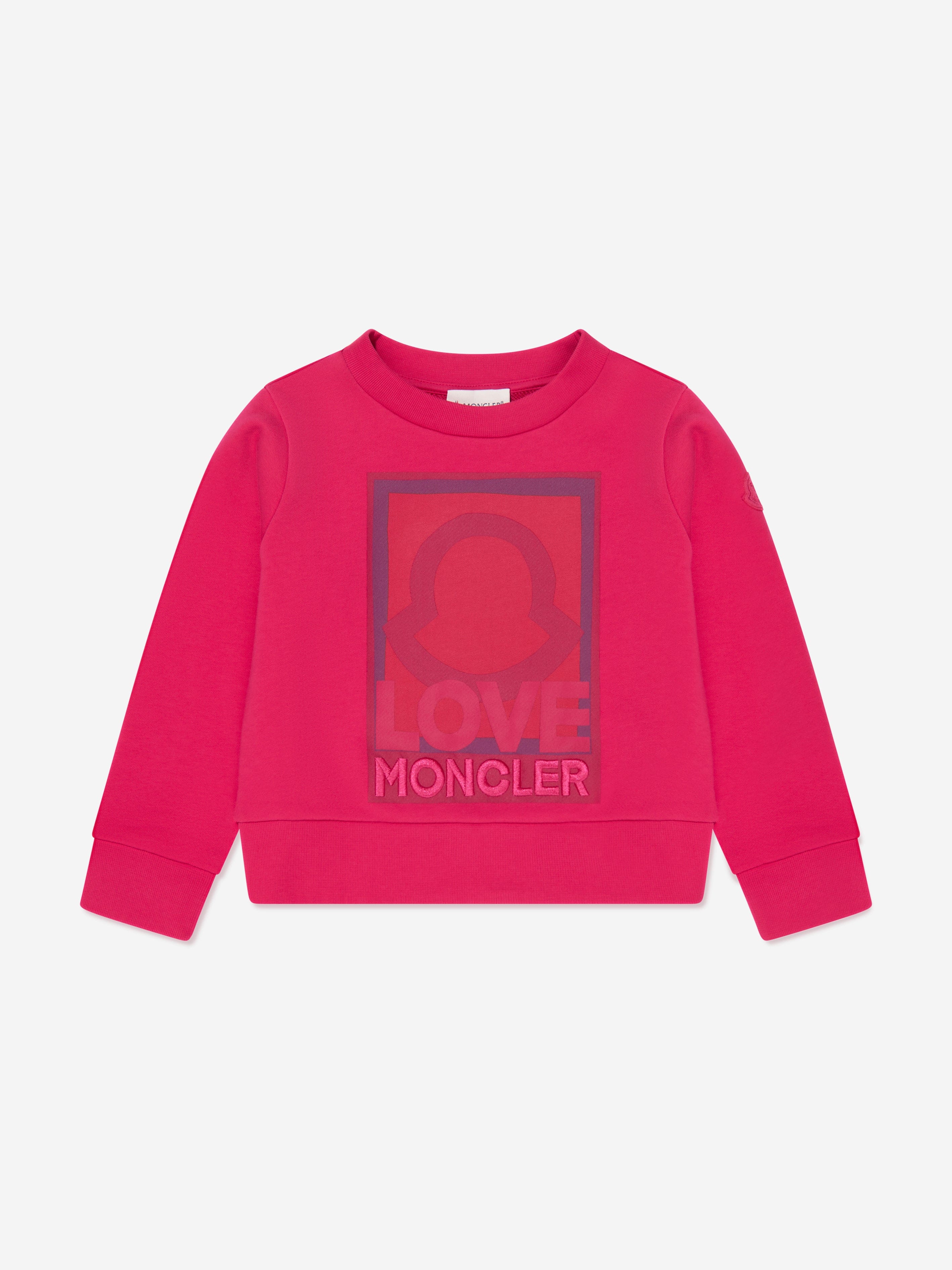 Moncler Enfant Girls Graphic Print Sweatshirt in Pink Outlet For You