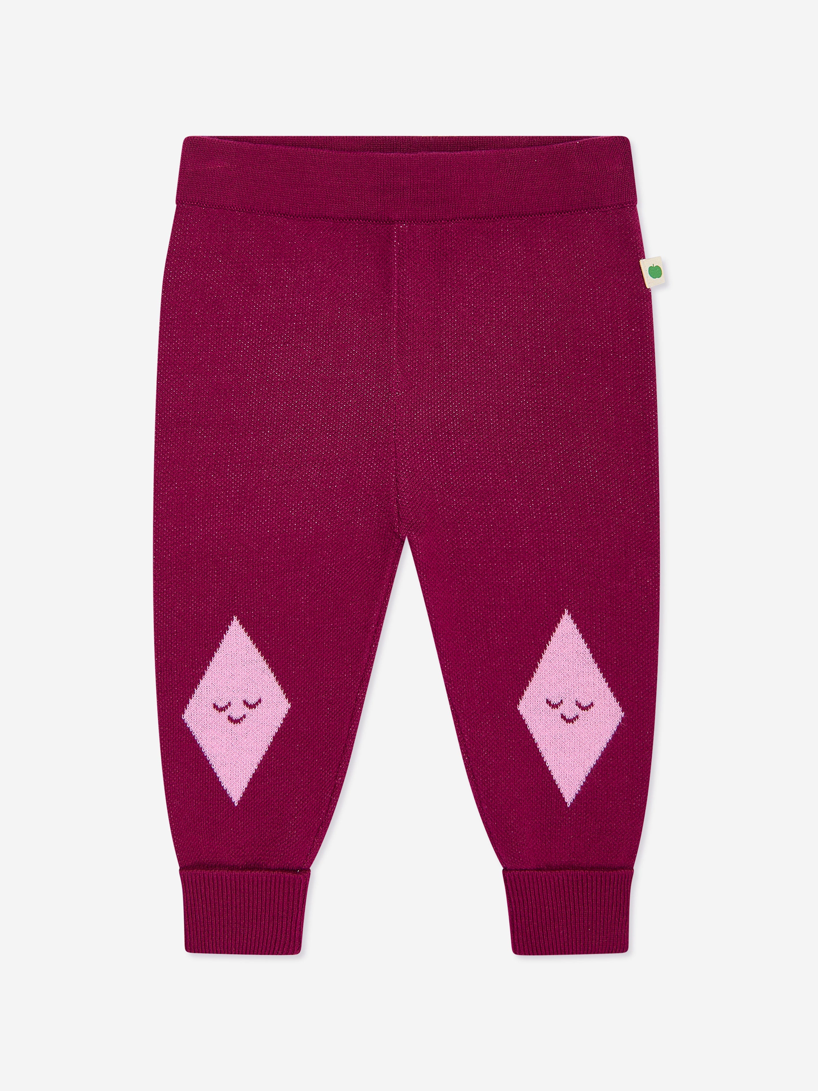 The Bonnie Mob Girls Fern Cabin Knit Joggers in Purple Discount 2025