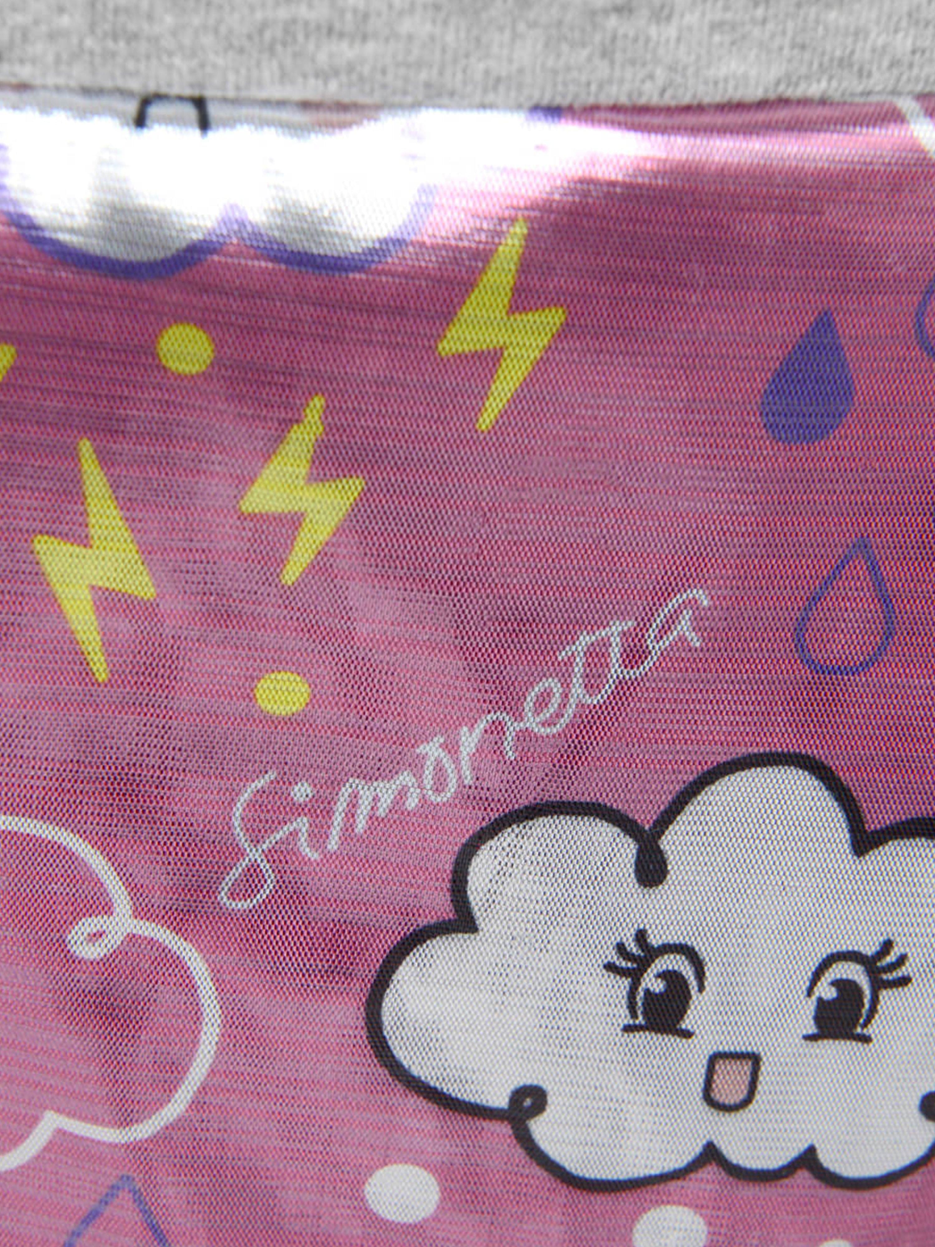 Simonetta Grey & Pink Weather Dress Cheap Pice For Sale