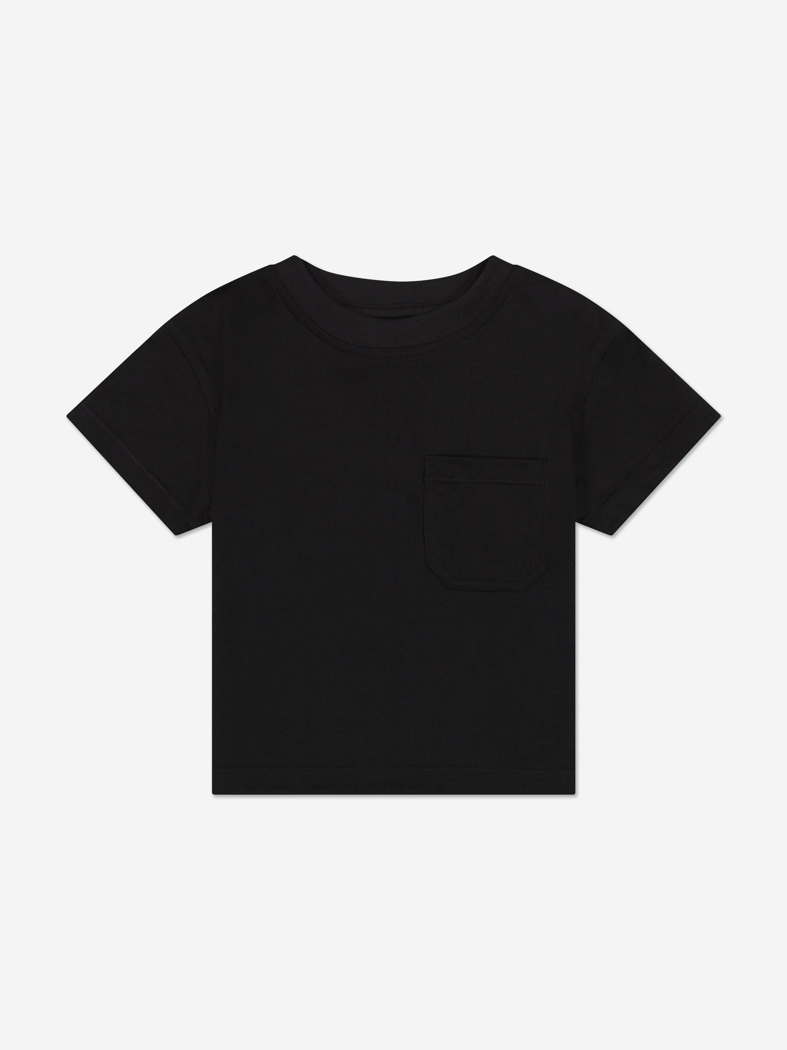 DL1961 Girls Cotton T-Shirt in Black Very Cheap