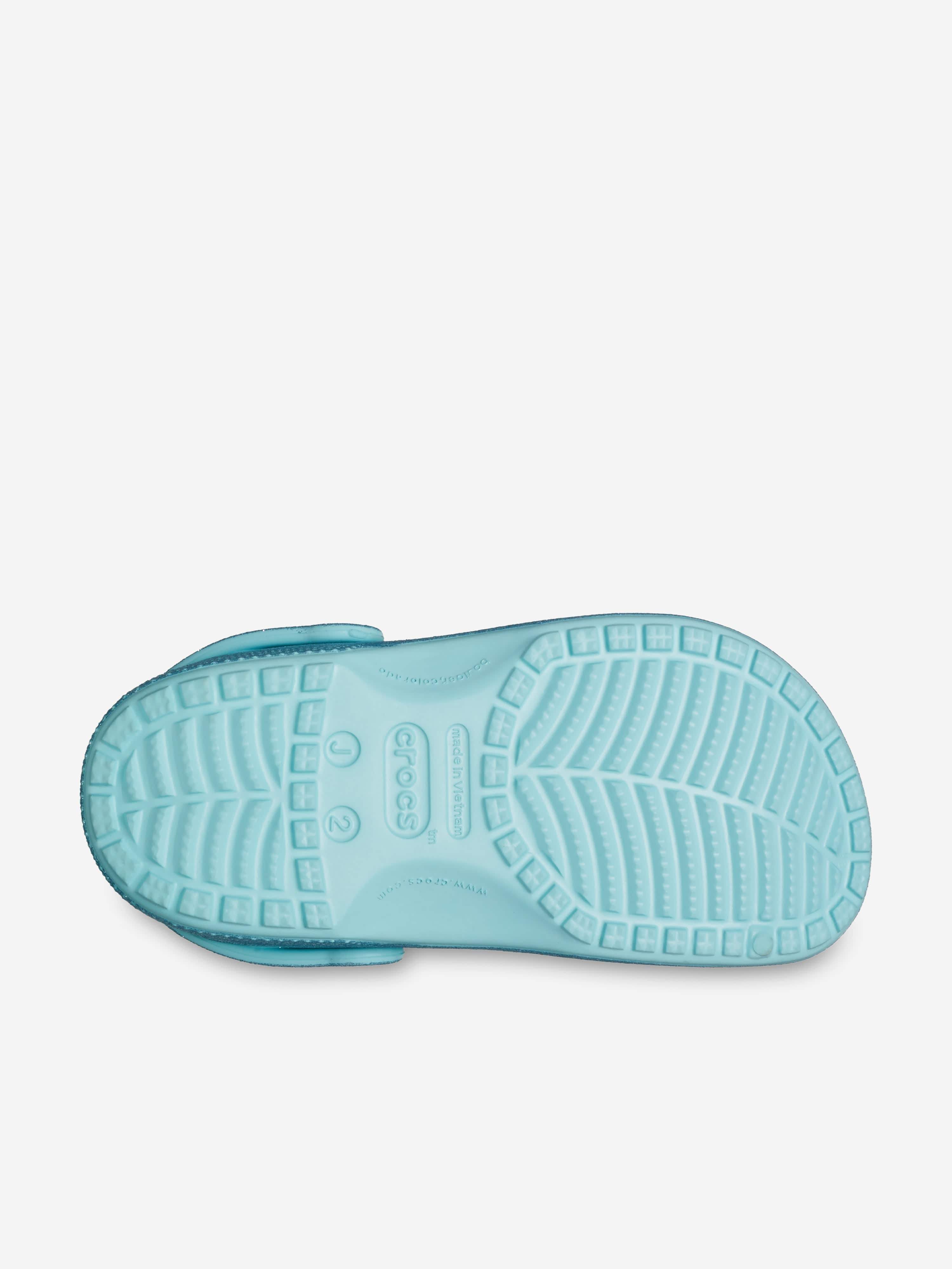 Crocs Girls Frozen Elsa Classic Clog in Blue Cheap Discounts