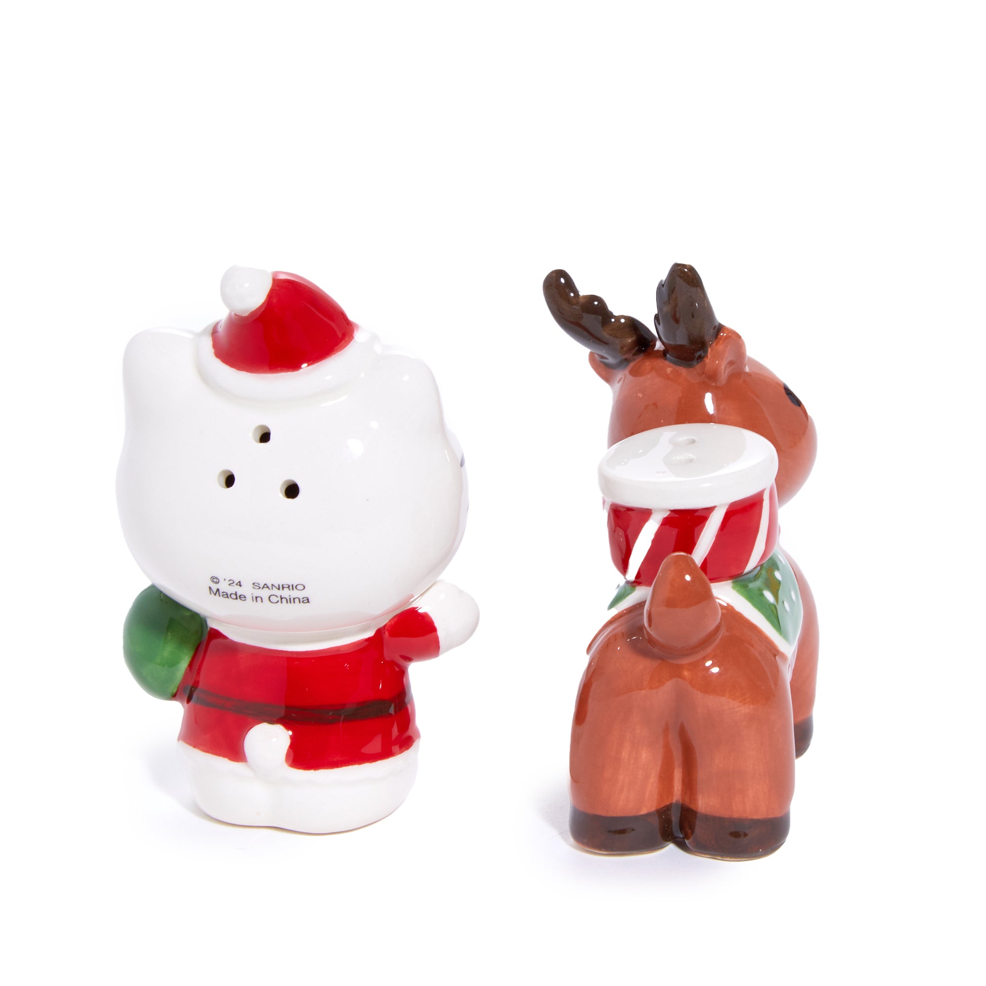 Hello Kitty Ceramic Holiday Salt & Pepper Set (Reindeer Friend) Cheap Sale With Credit Card