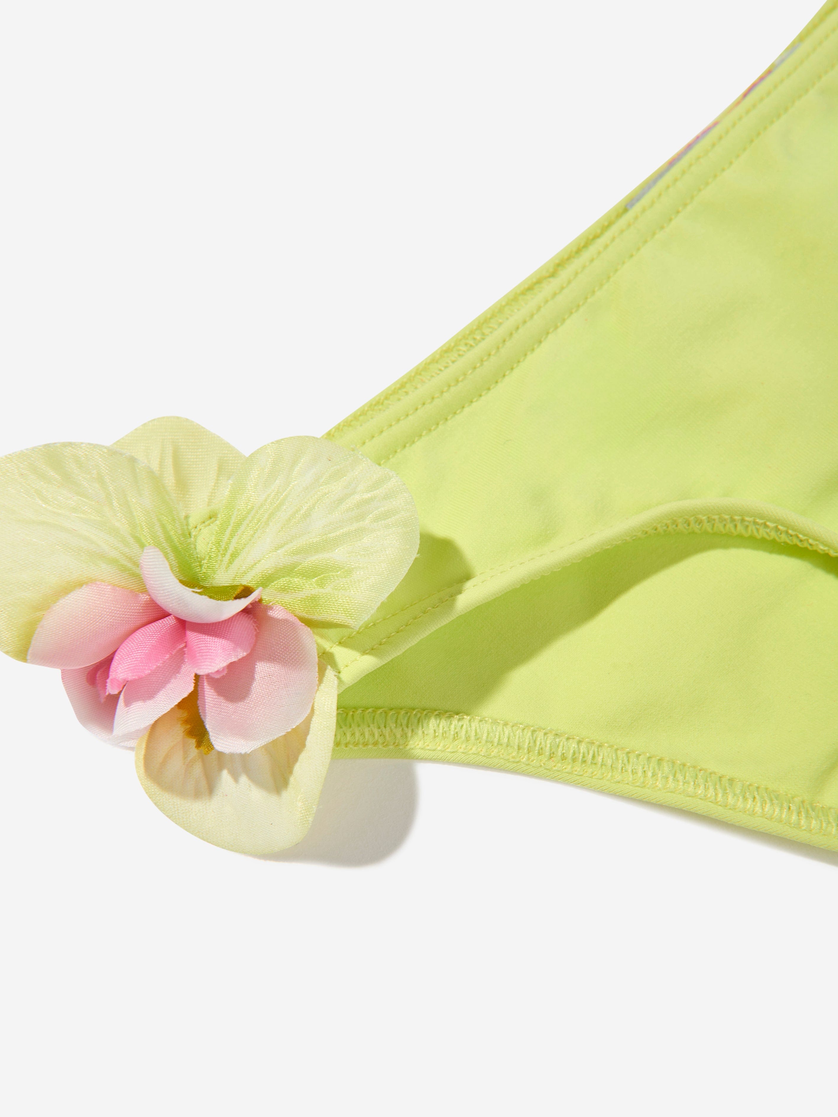 Selini Action Girls Flower Bikini in Green Online Cheap Pice