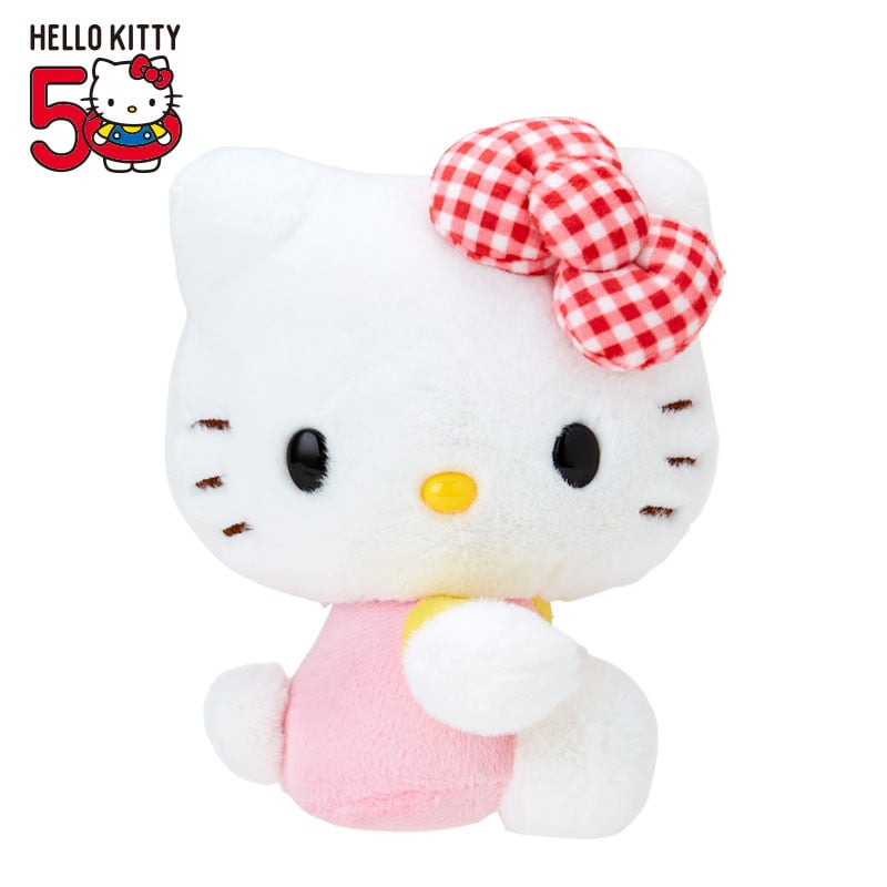 Hello Kitty 50th Anniv. Plush Mascot (Red Gingham Bow) Buy Cheap Big Sale