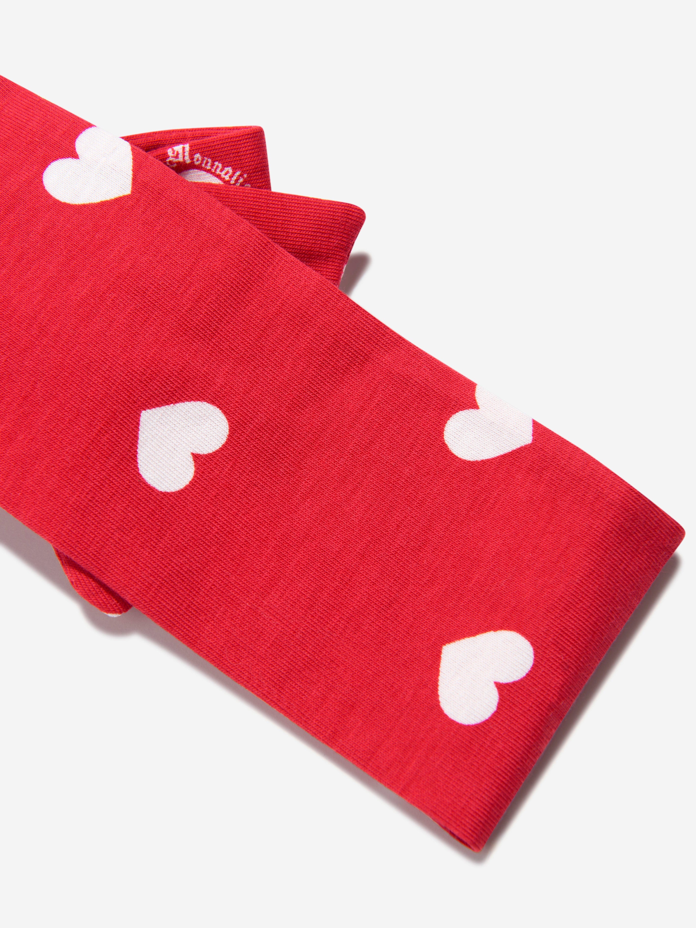 Monnalisa Girls Cotton Heart Print Headband Clearance Outlet