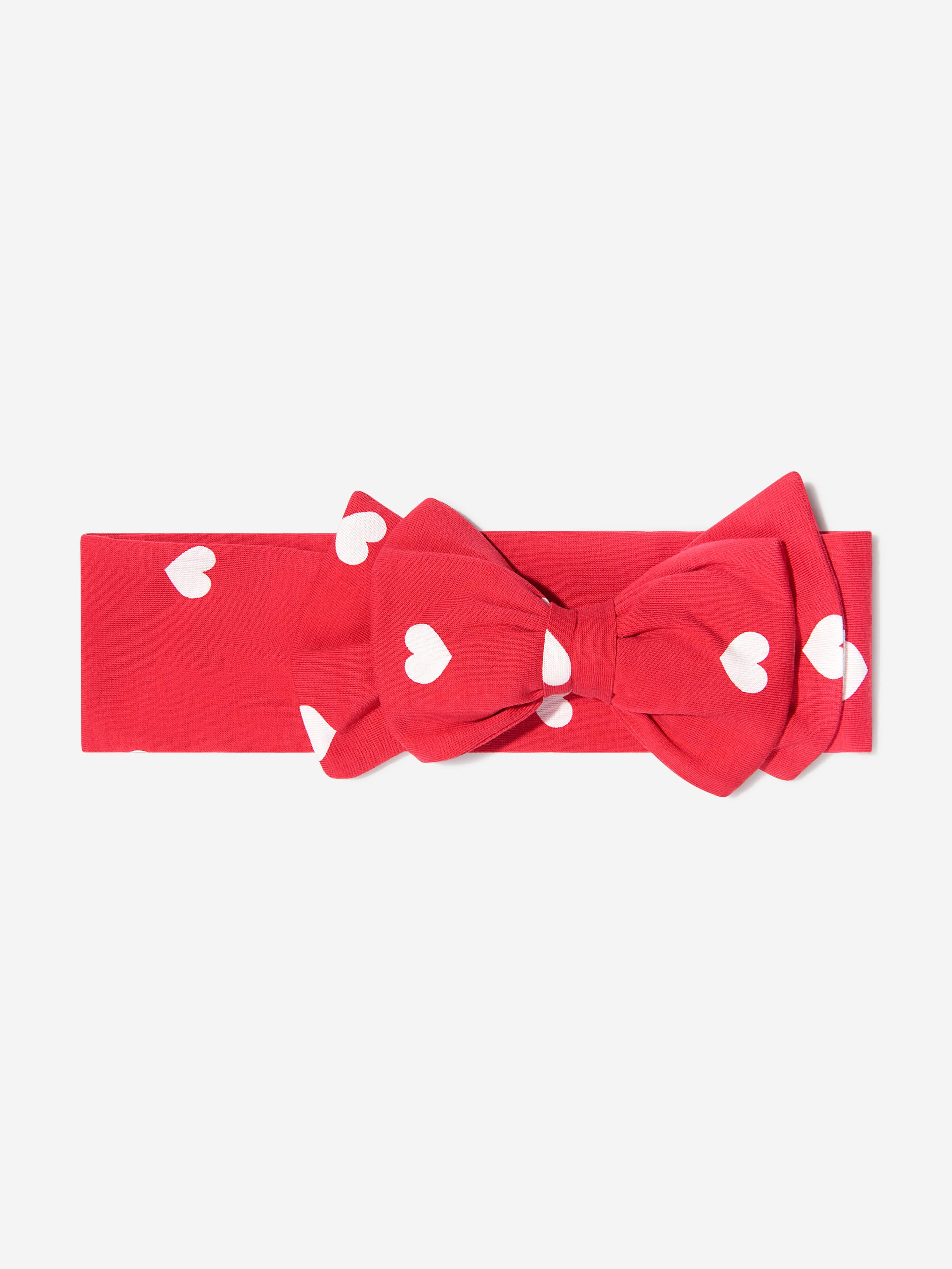 Monnalisa Girls Cotton Heart Print Headband Clearance Outlet