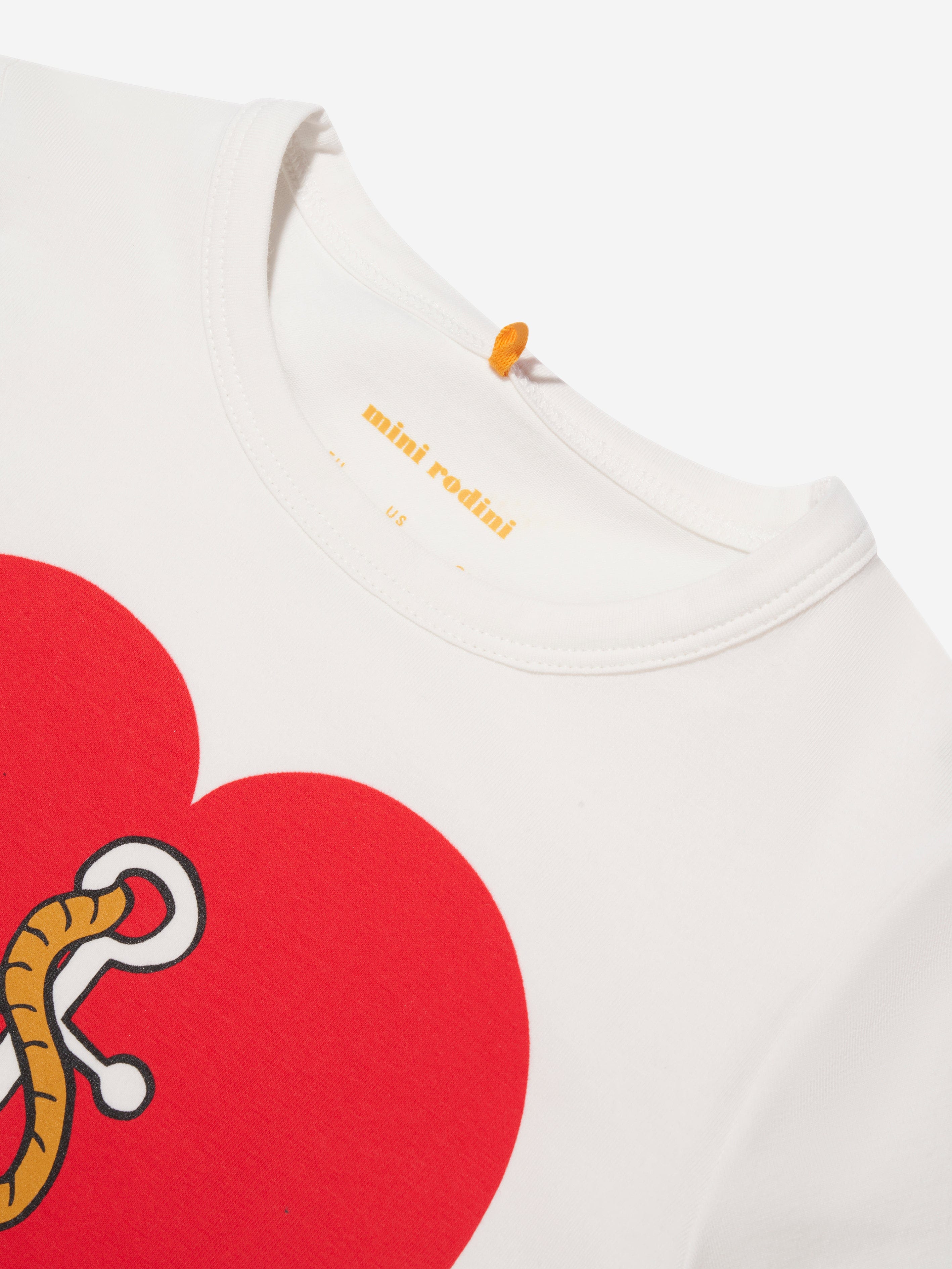 Mini Rodini Kids Sailors Heart T-Shirt in White Wiki For Sale