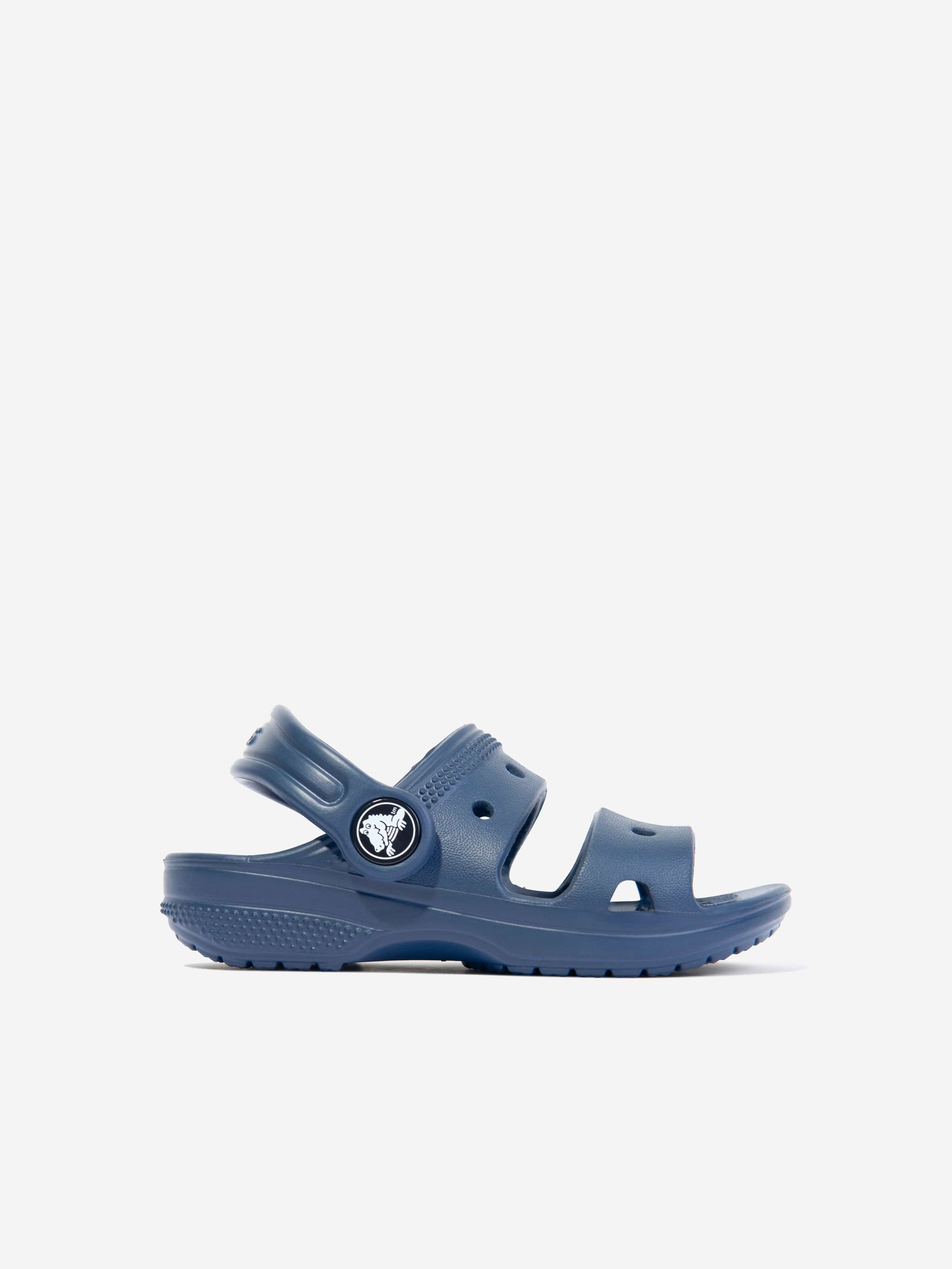 Crocs Kids Classic Crocs Sandal in Navy Cheap View
