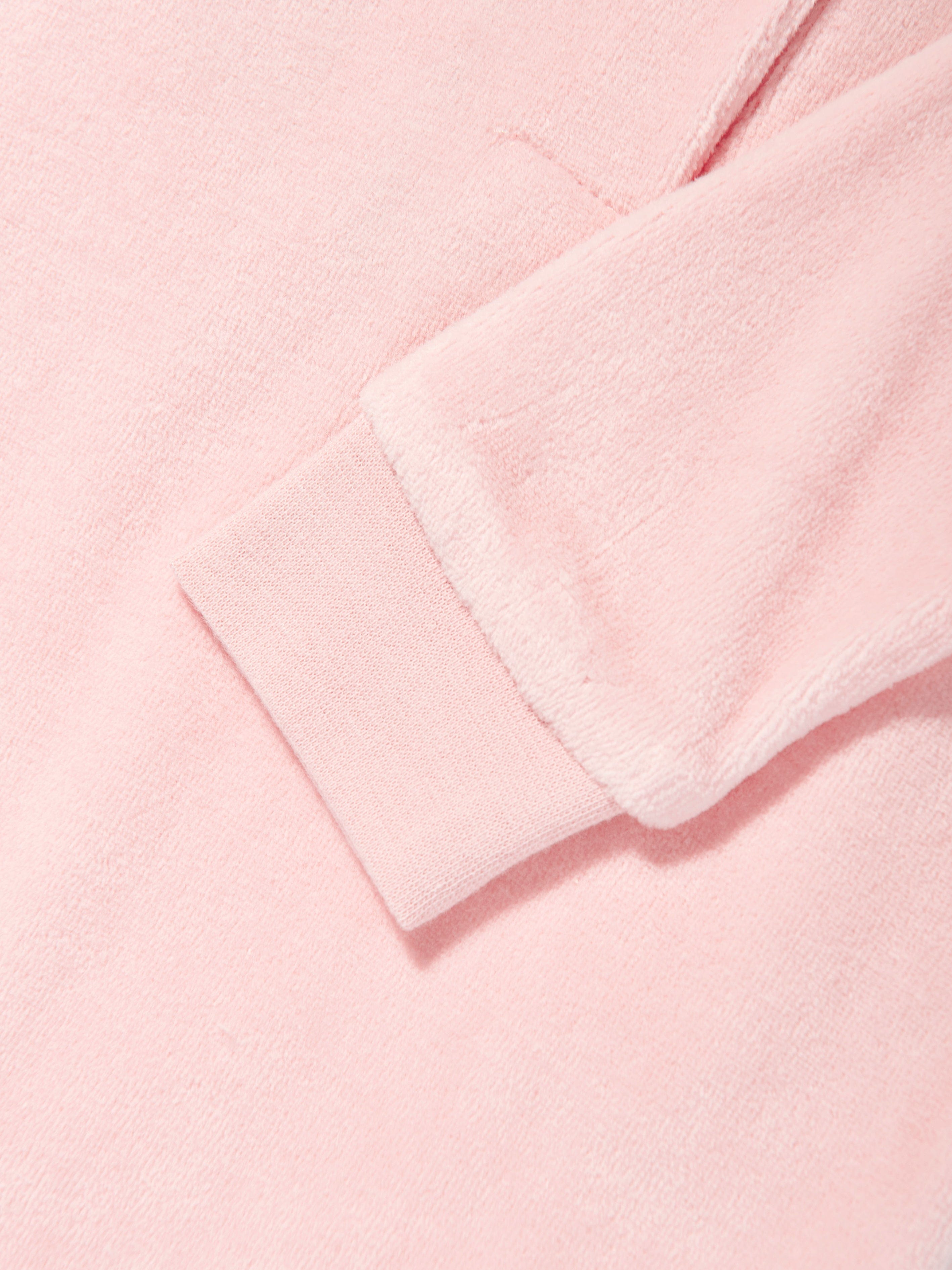 DKNY Baby Girls Velour Babygrow in Pink Free Shipping For Nice