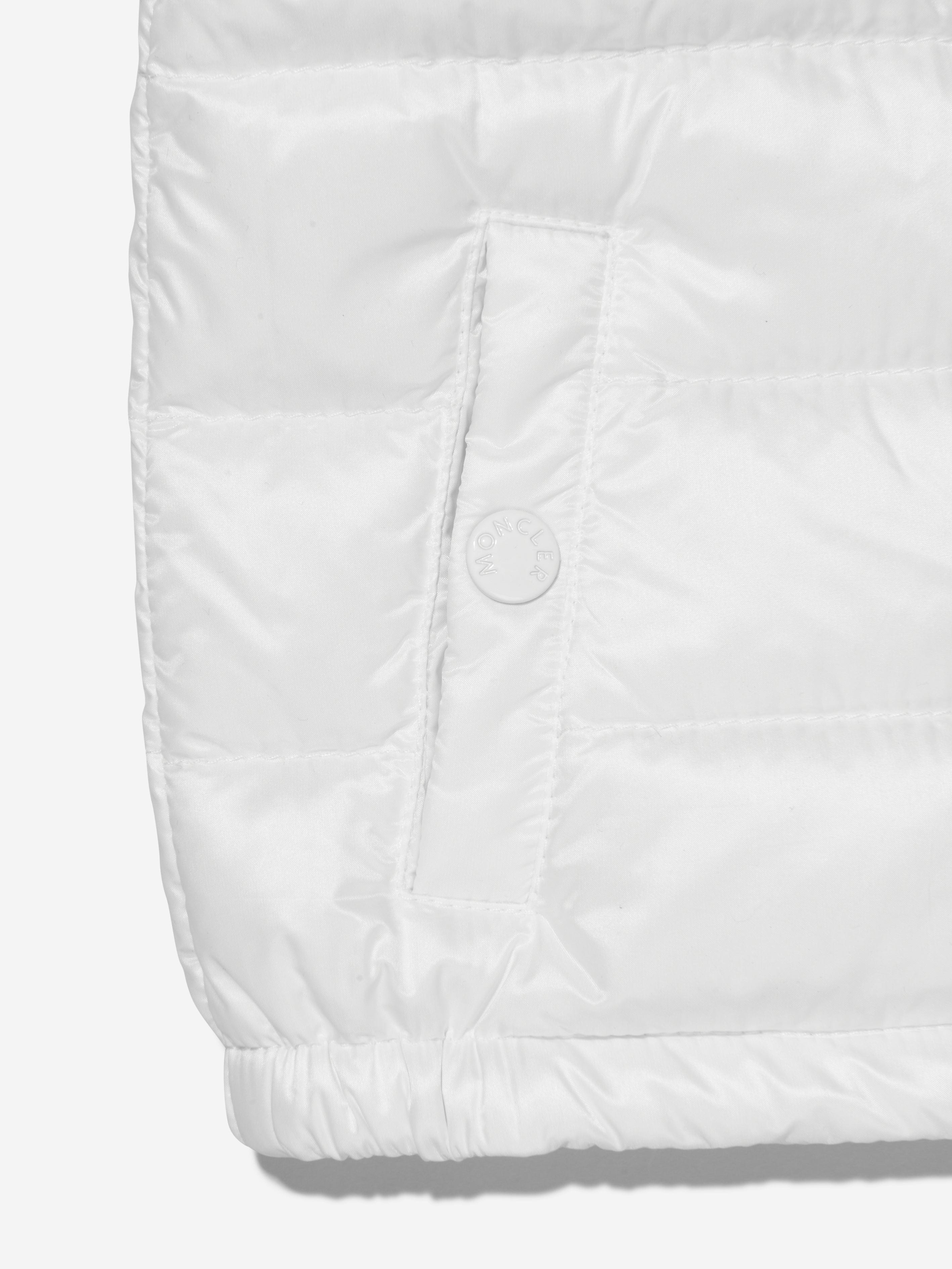 Moncler Enfant Baby Down Padded New Amaury Gilet in White Cheap Sale Excellent