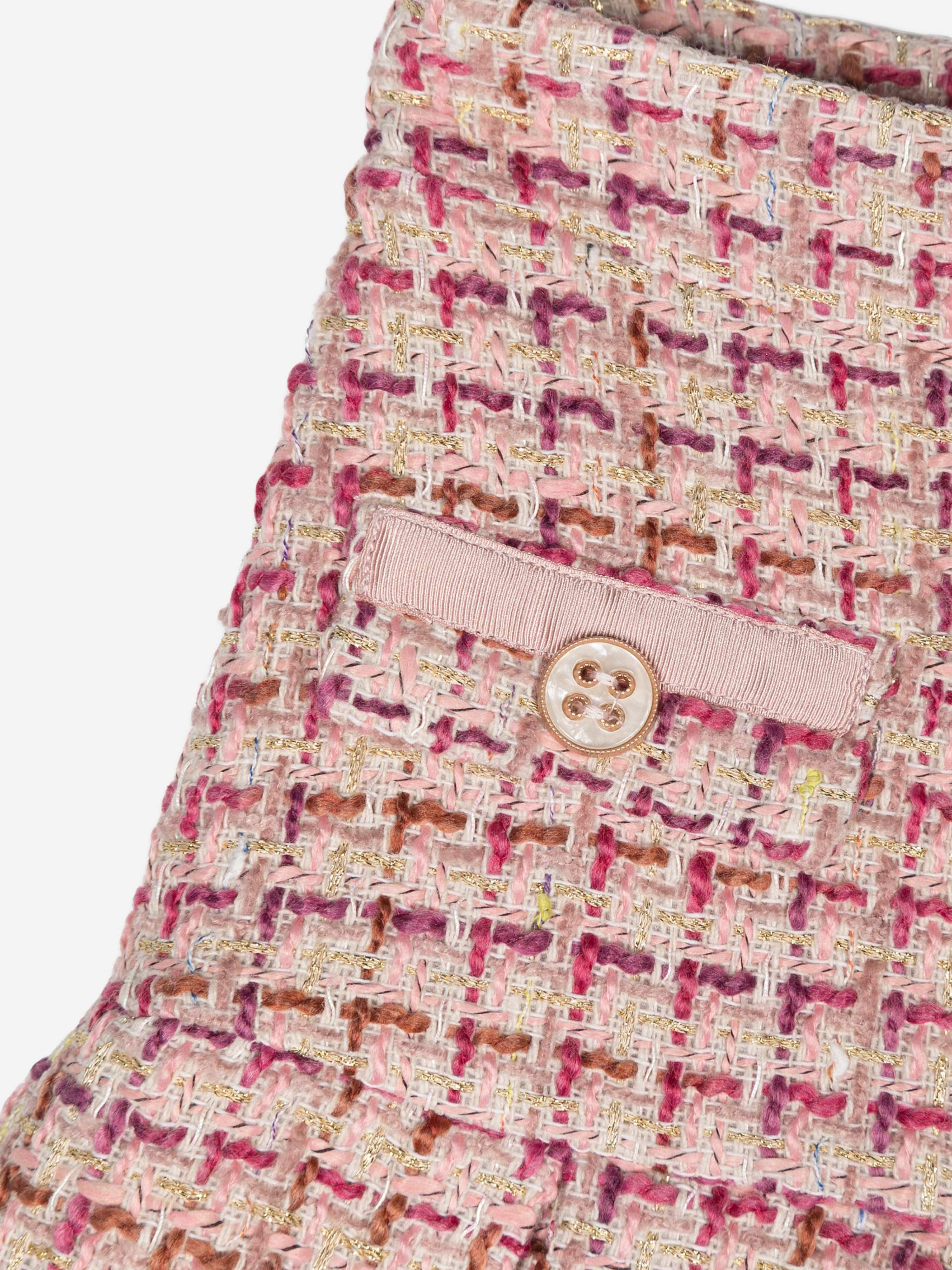 Patachou Girls Tweed Skirt in Pink Free Shipping Cheap Pice