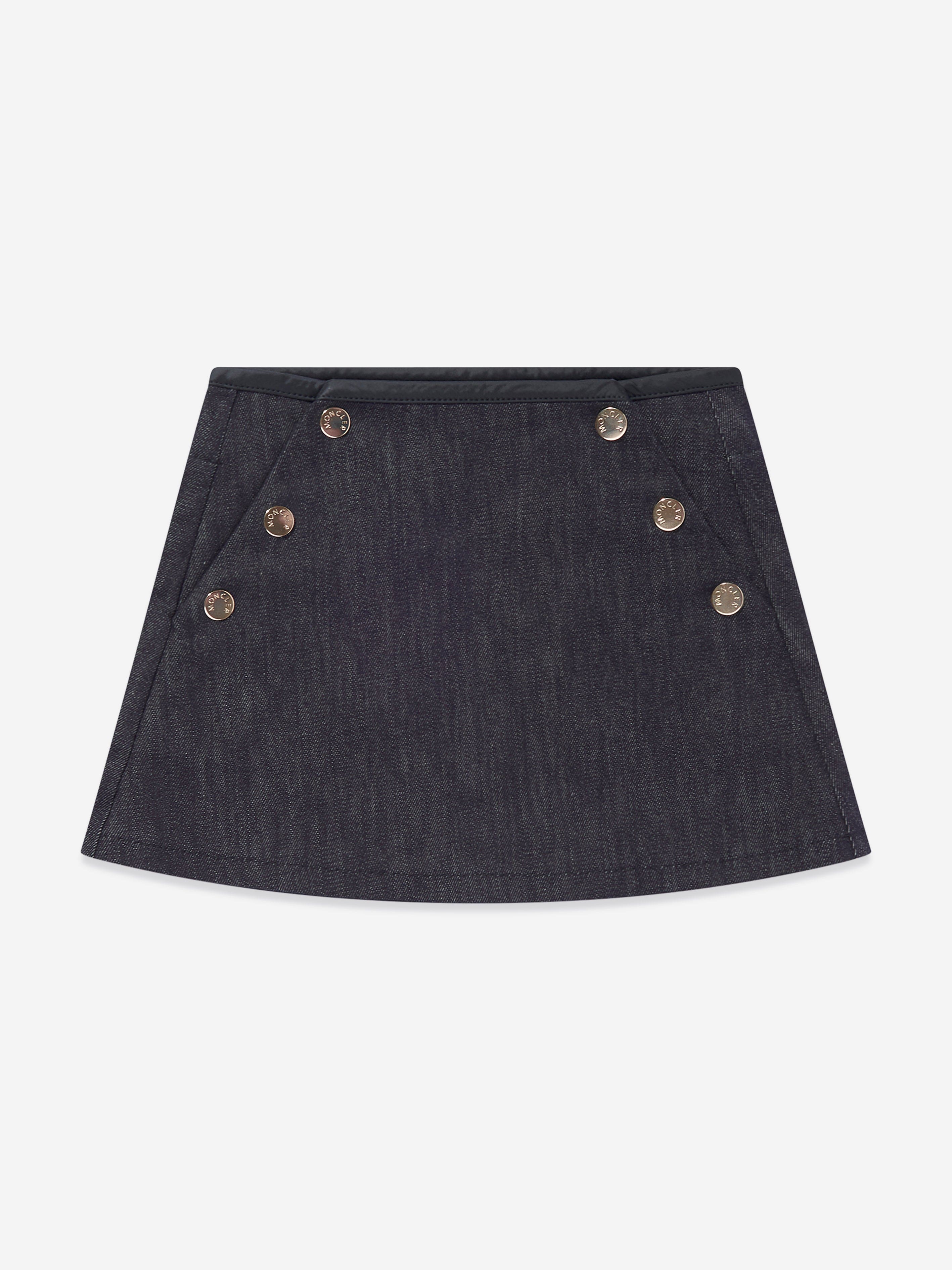 Moncler Enfant Girls A-Line Skirt in Grey 2025 Online
