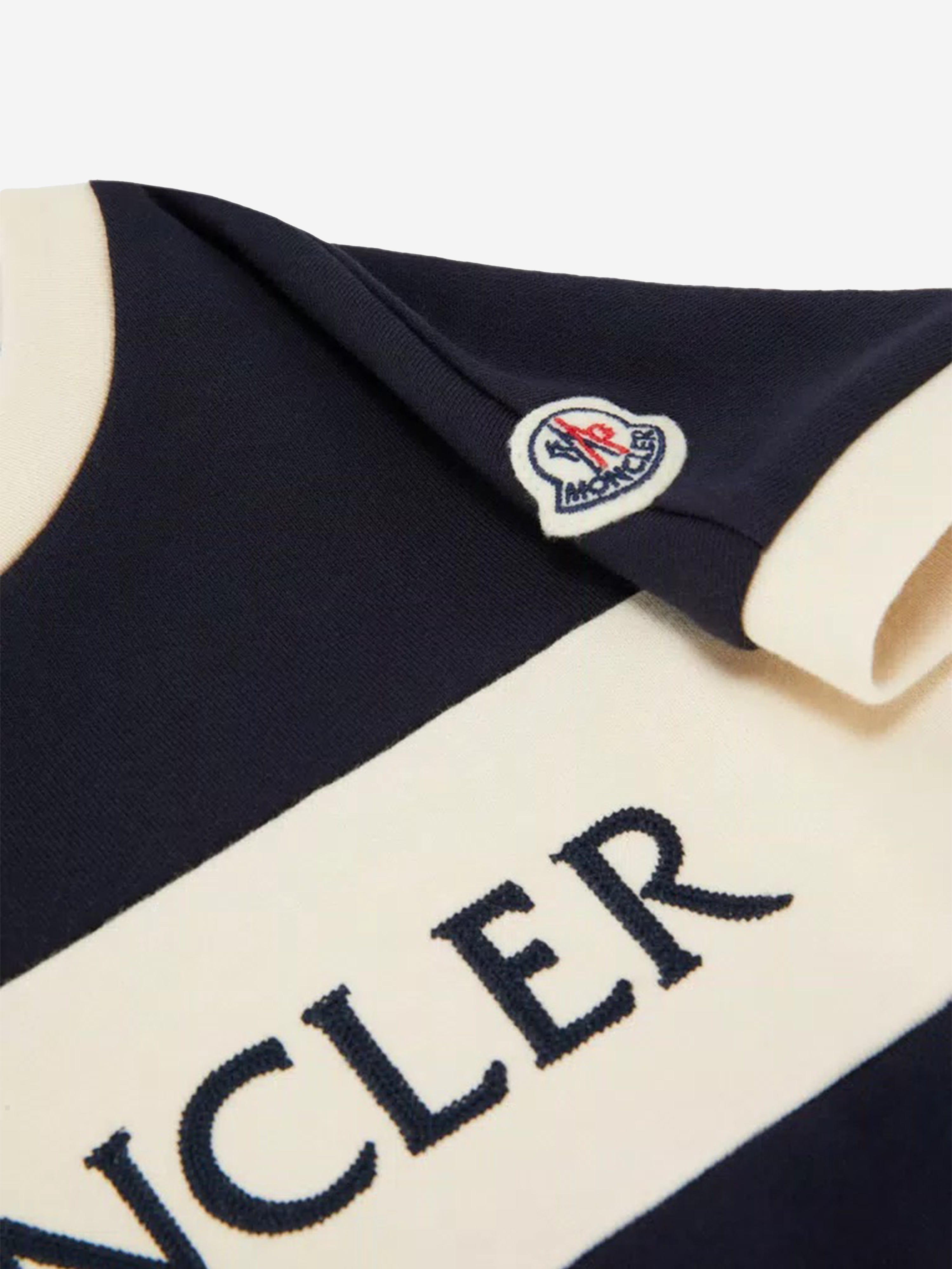 Moncler Enfant Girls Logo T-Shirt Dress in Black Browse